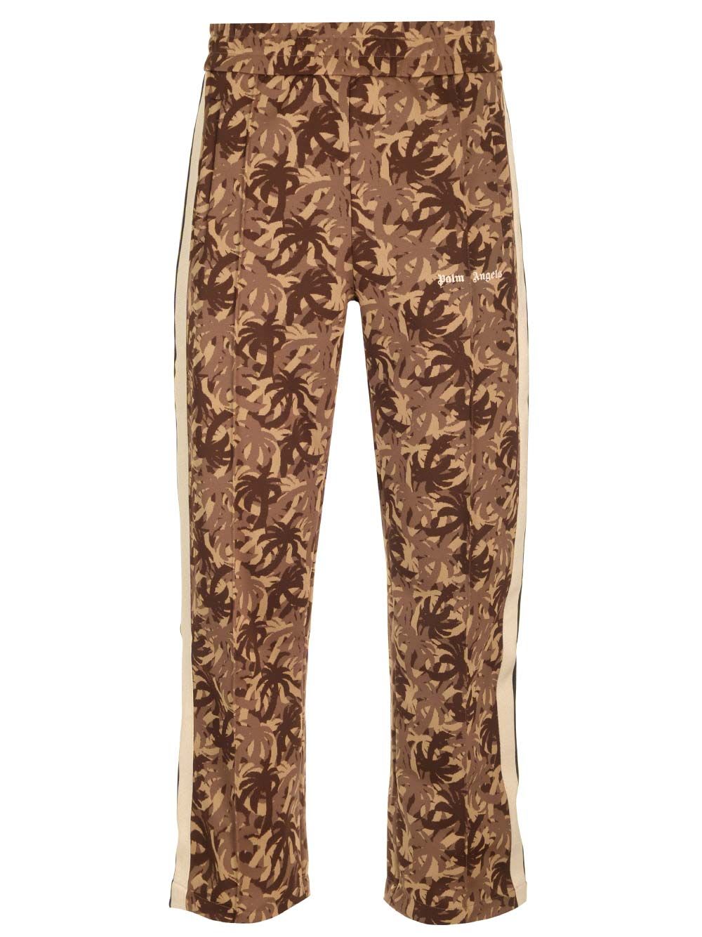 Shop Palm Angels Camouflage Sports Pants In Marrone