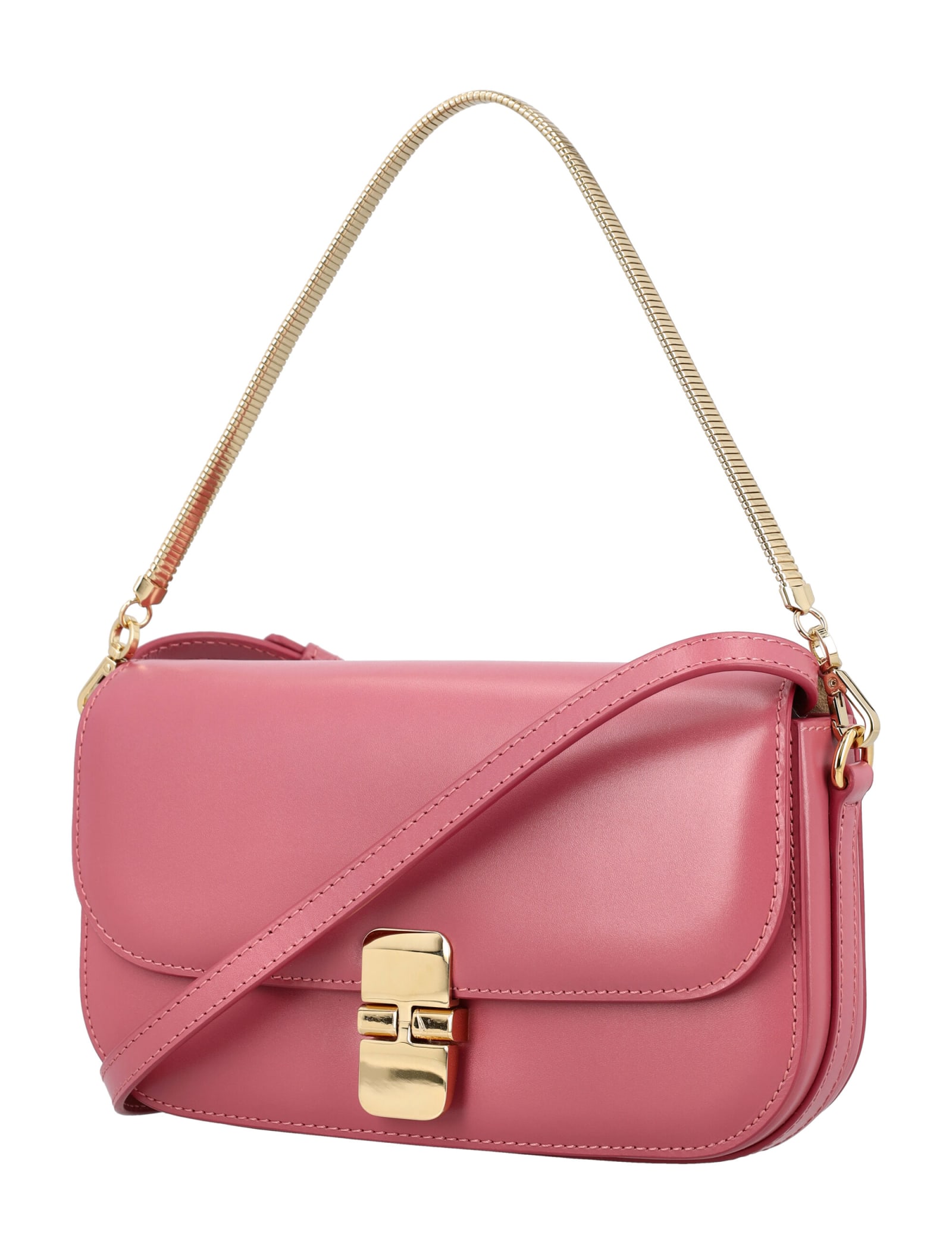 Shop Apc Clutch Grace With Chain In Pink