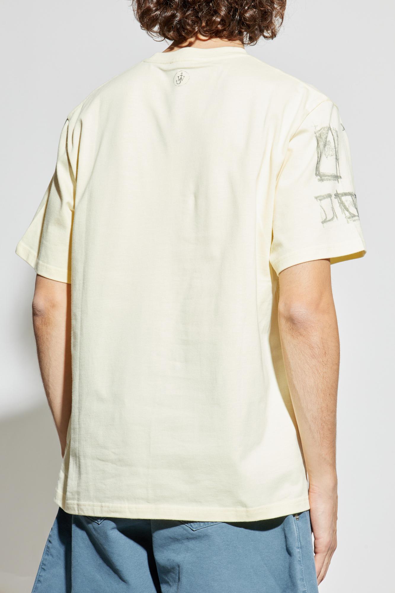 Jw Anderson Printed T-shirt In Yellow