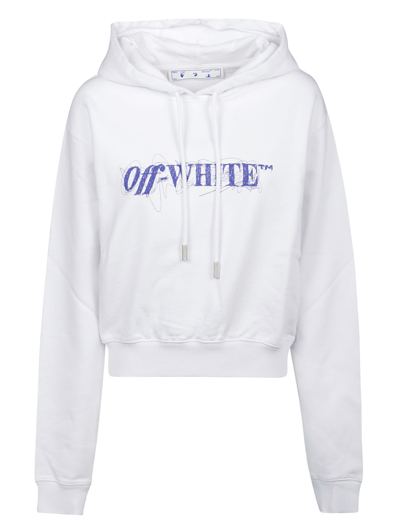 Off-White Pen Logo Crop Sweatshirt