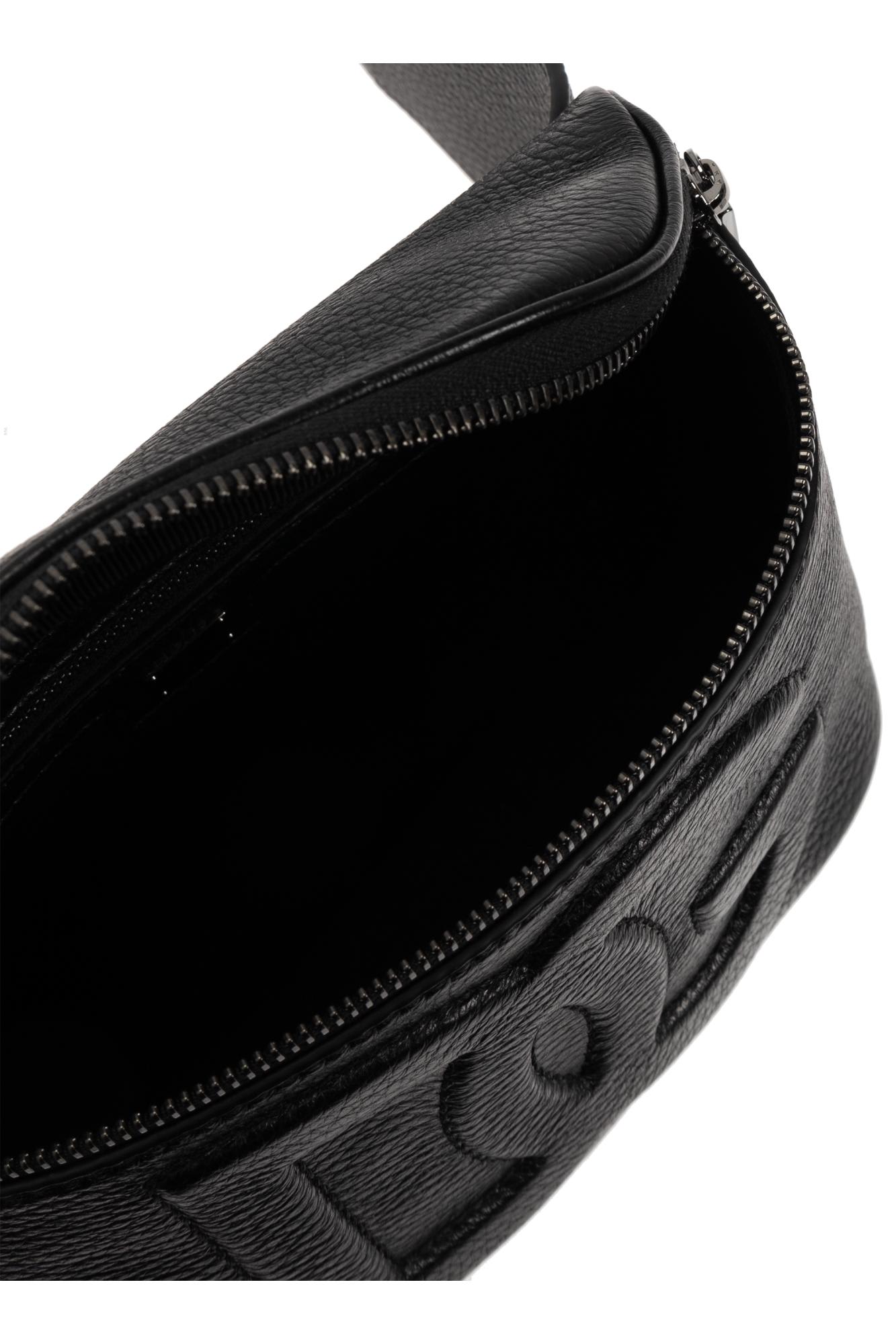 Dolce & Gabbana Leather Belt Bag In Black