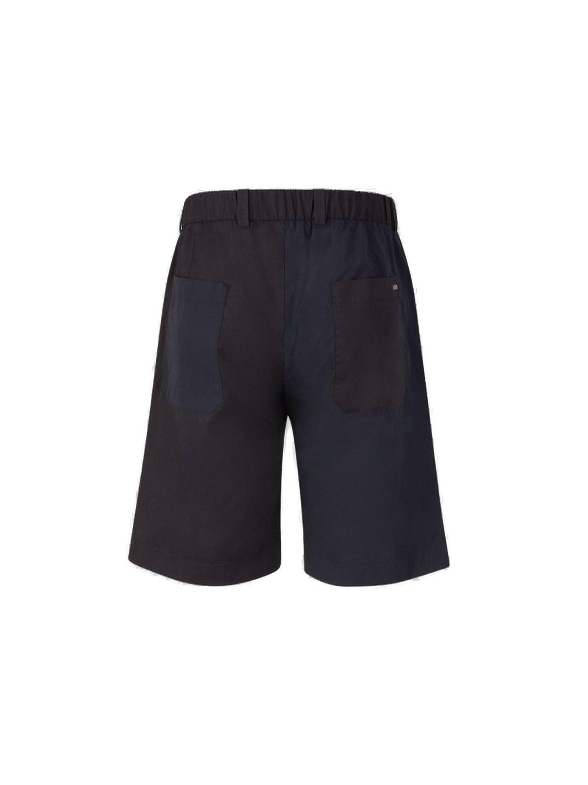 Shop Herno Knee-length Bermuda Shorts In Blu