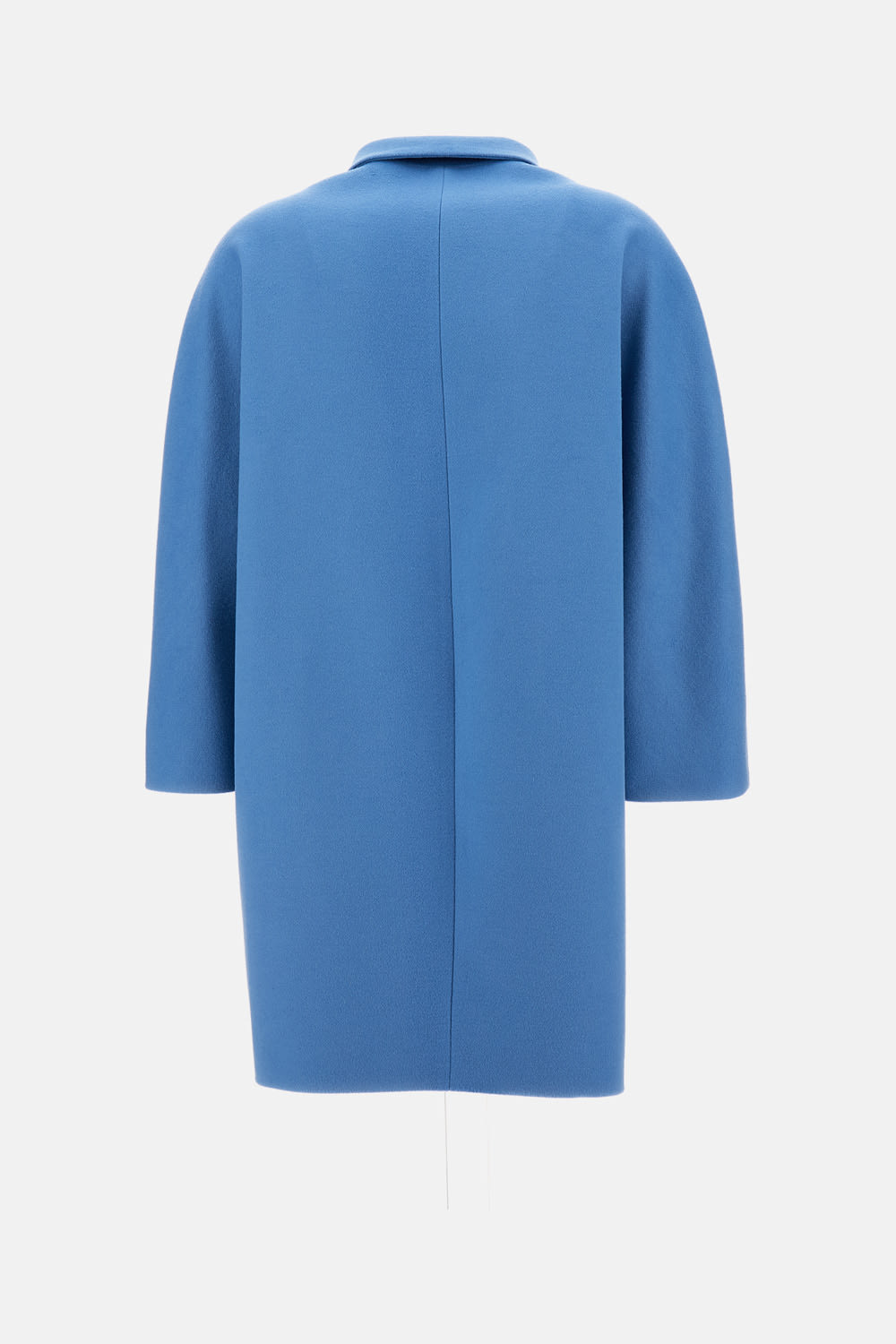 Alberto Biani Button Fastening Pocket Coat In Blue