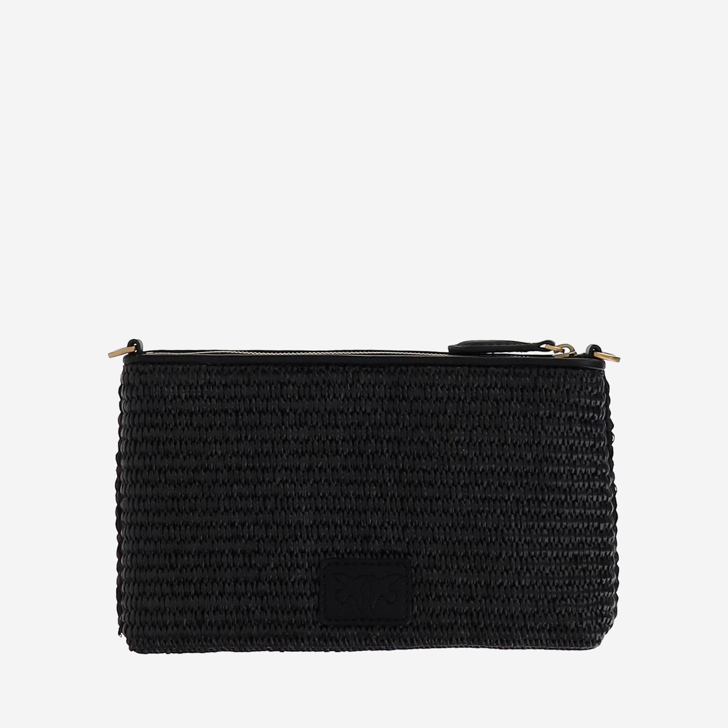 Pinko Flat Shoulder Bag Made Of Raffia