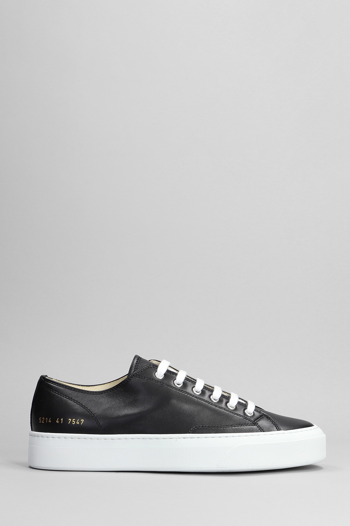 Common Projects Tournament Sneakers In Black Leather