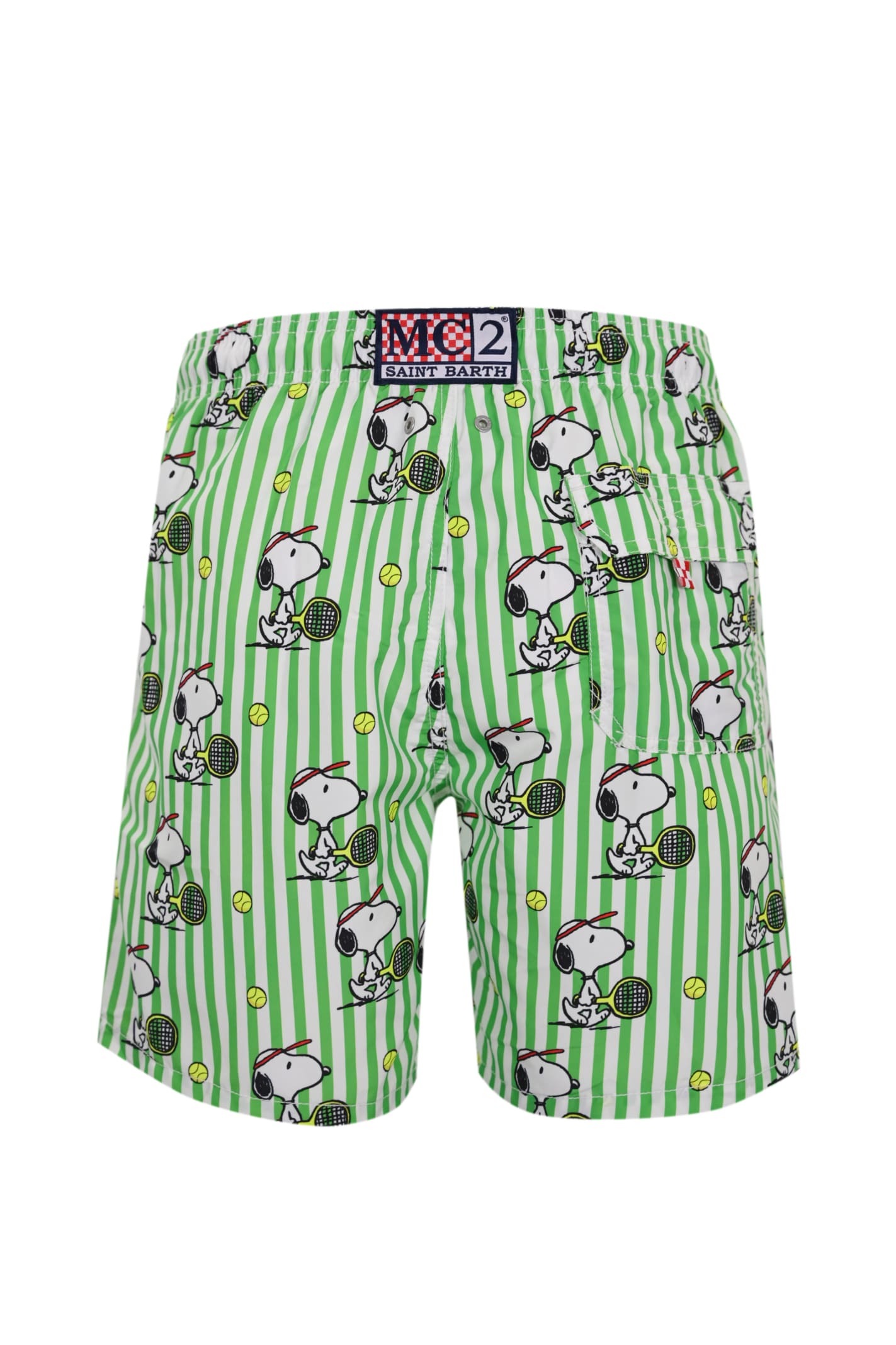 Shop Mc2 Saint Barth Gustavia Snoopy Peanuts Swimsuit In Verde
