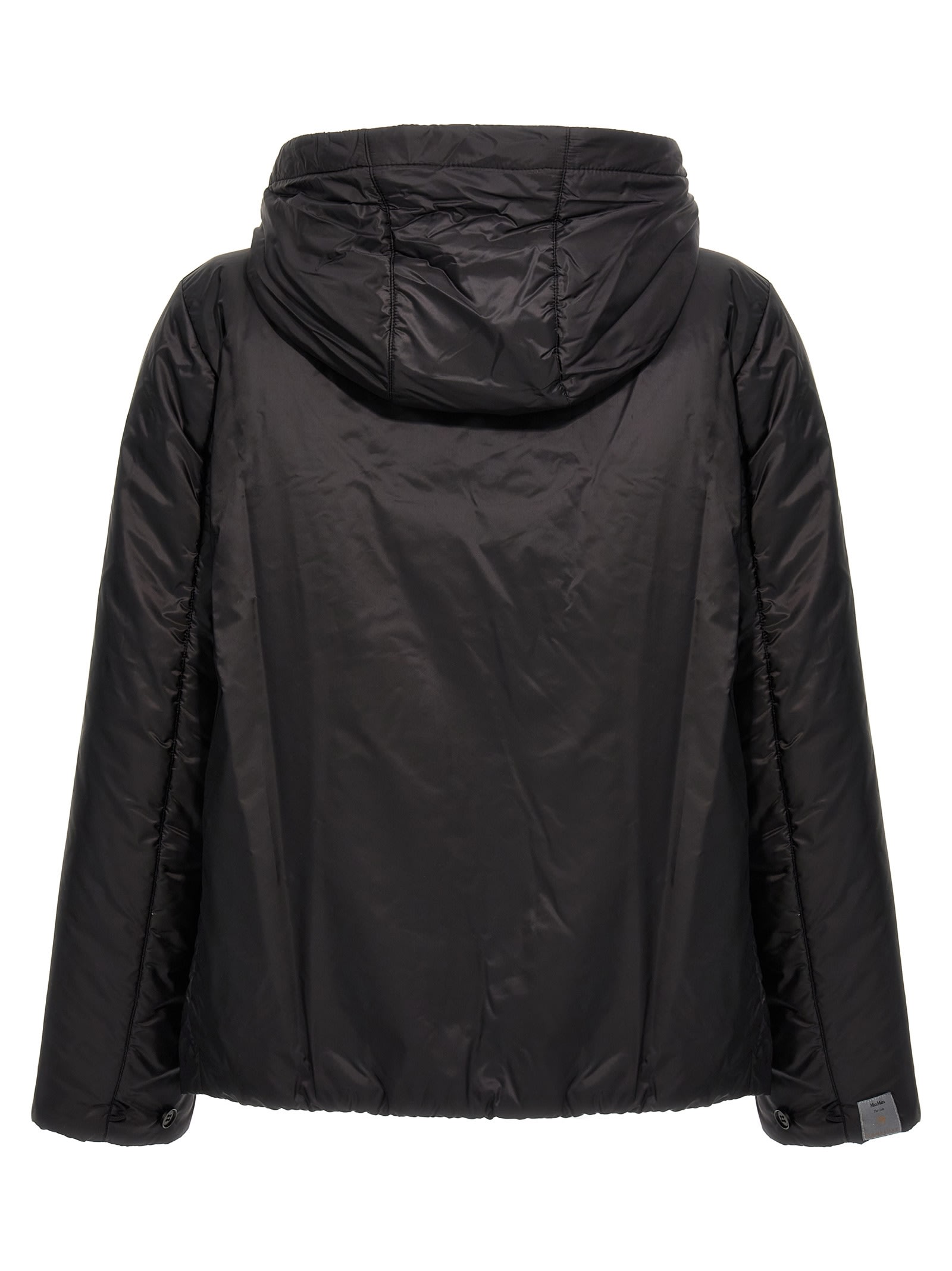 Max Mara The Cube Greenh Technical Fabric Jacket In Black
