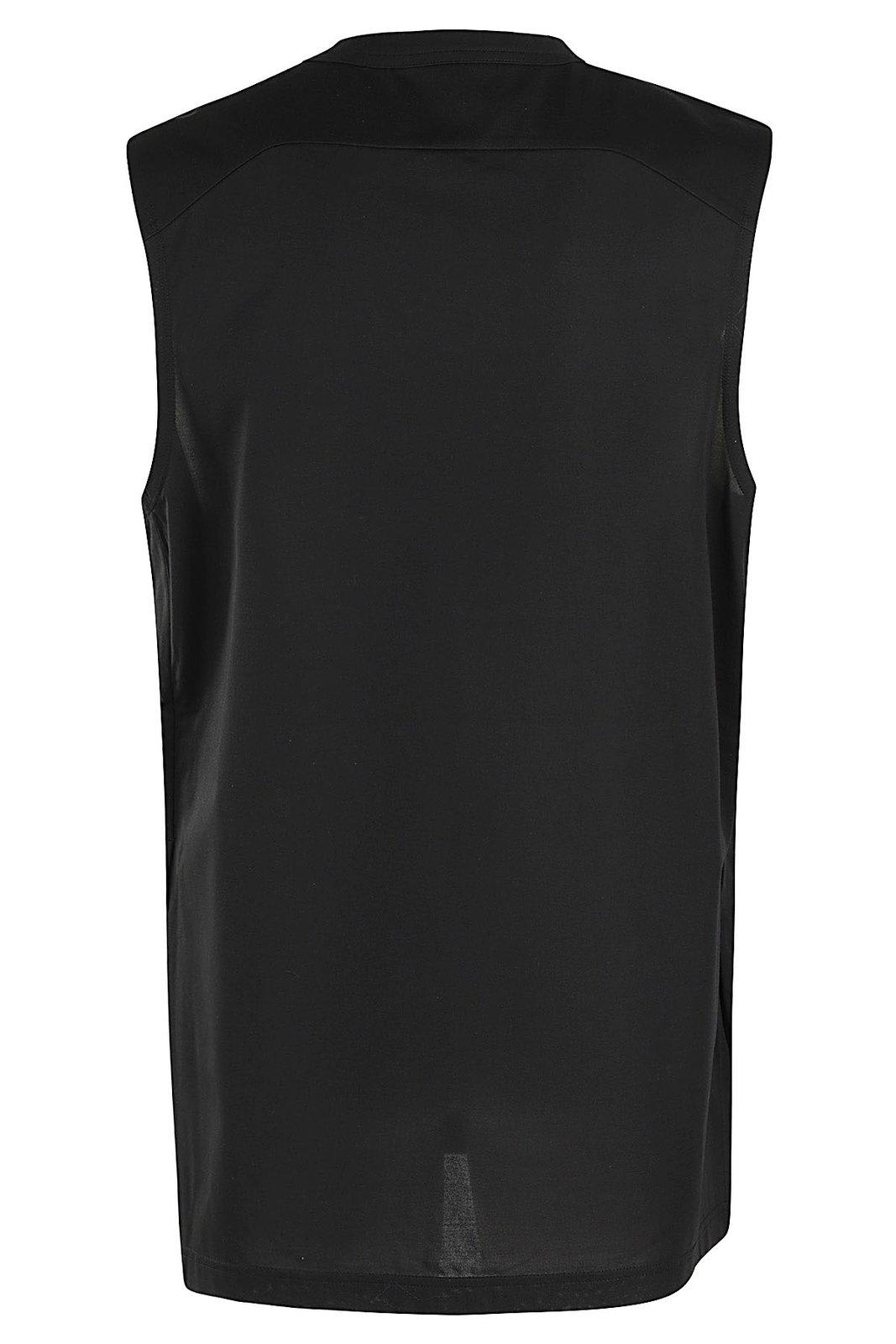Shop Y-3 Logo-printed Sleeveless Top In Black