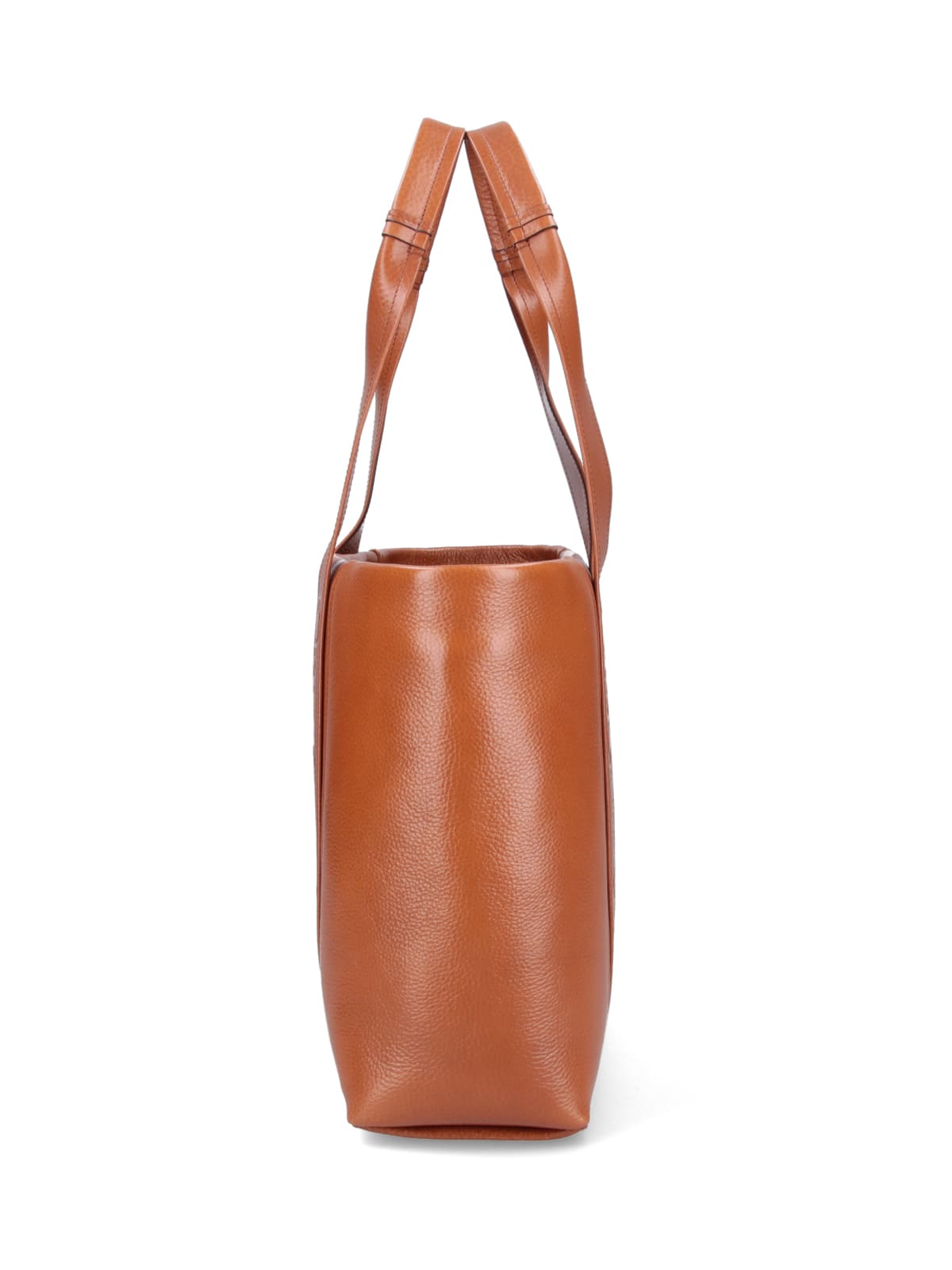 Shop Chloé Woody Tote Bag In Brown