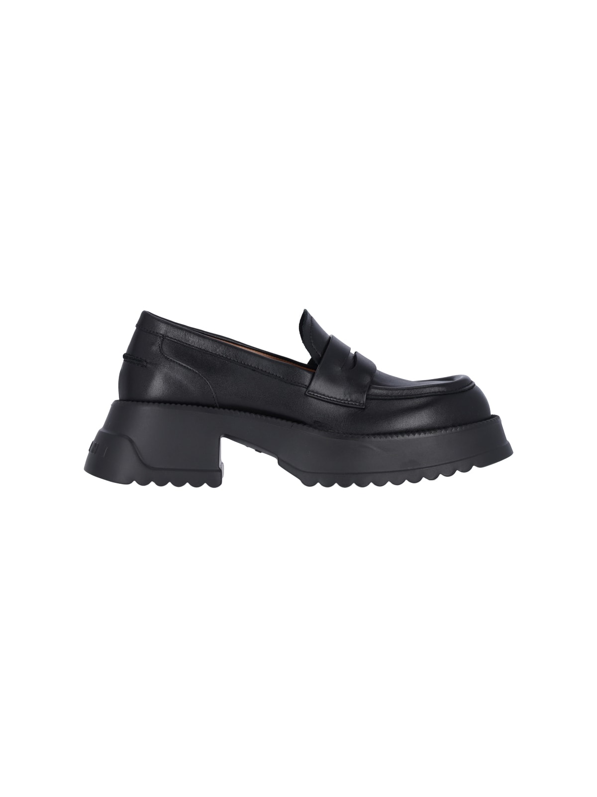 Shop Marni Platform Loafers In Black