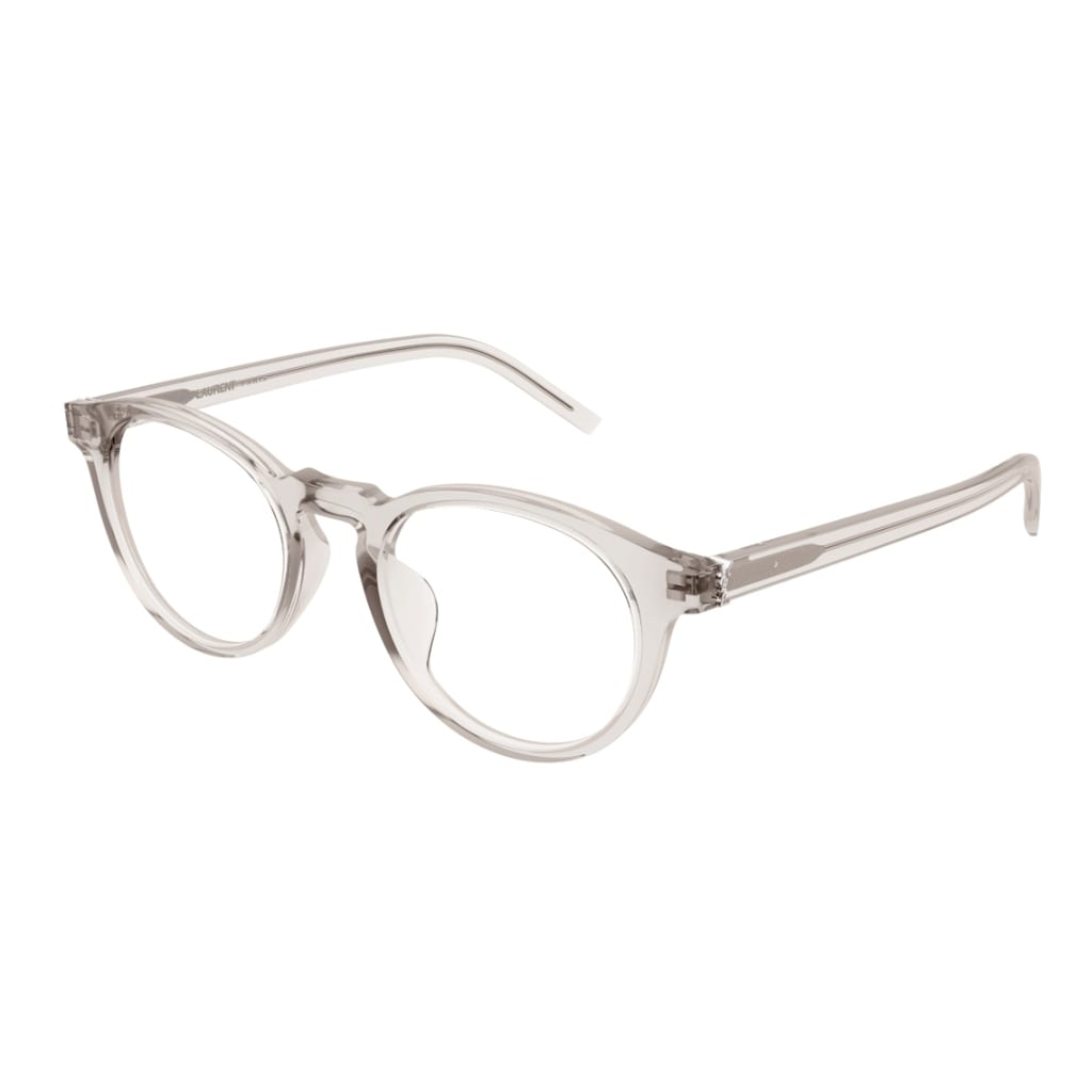 Shop Saint Laurent Sl M122 004 Glasses In Beige