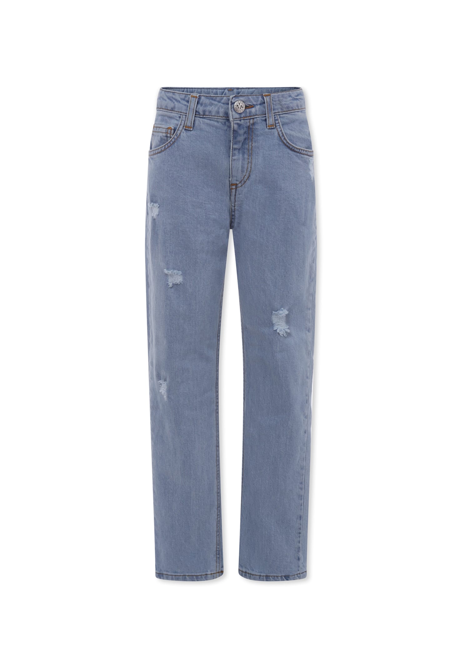 Richmond Light Blu Jeans For Boy With Logo