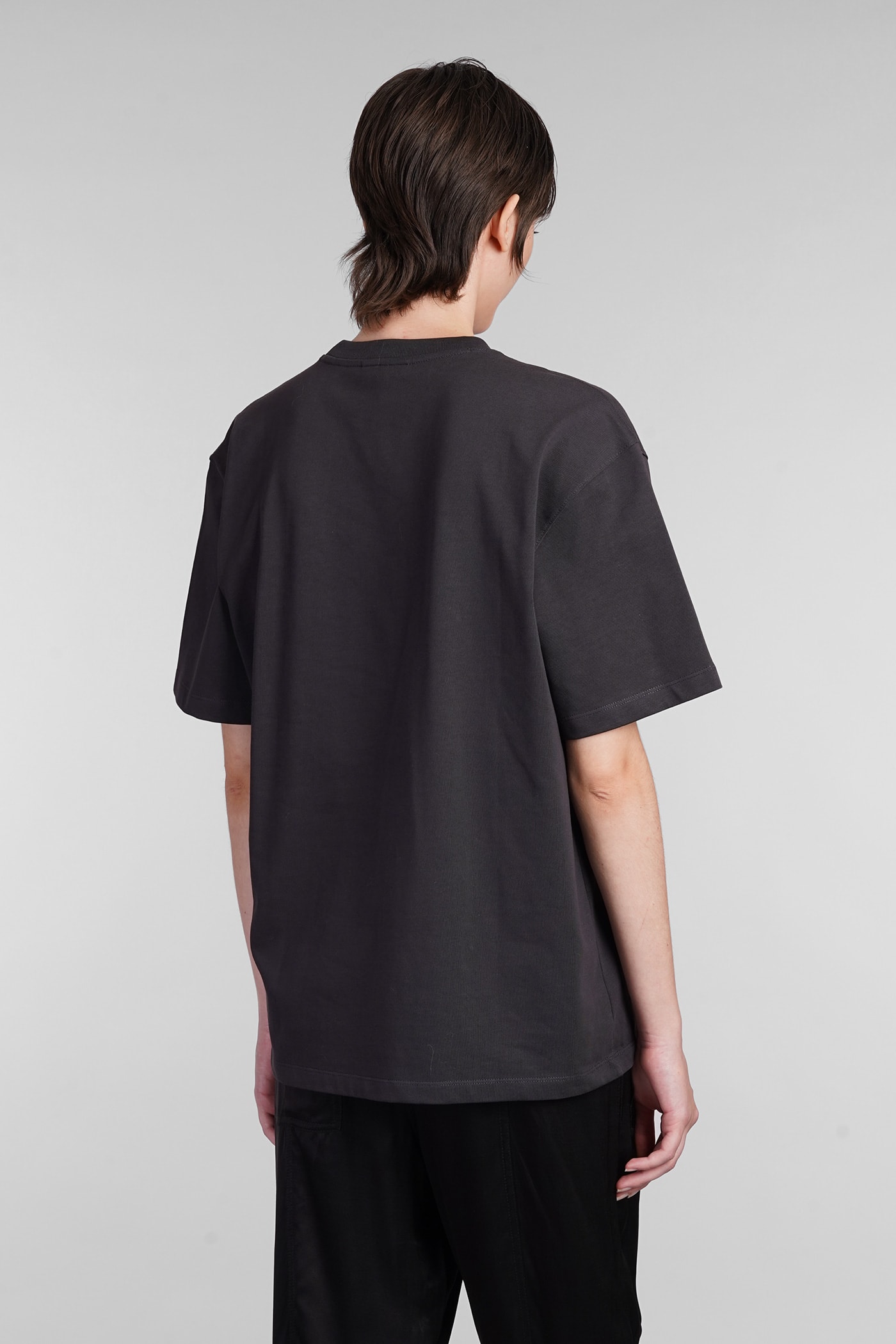 Shop Ganni T-shirt In Black Cotton