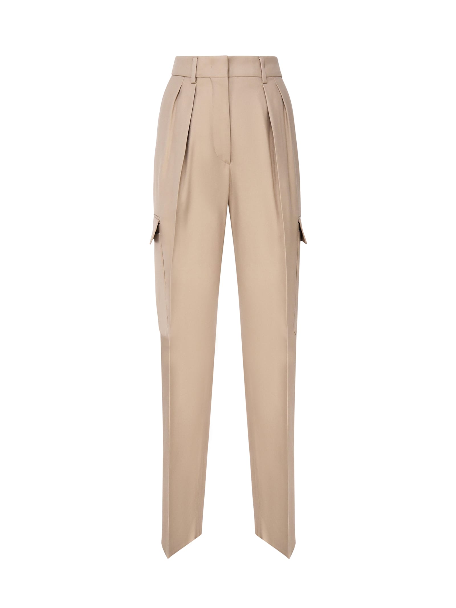 Shop Sportmax Verbas Pants In Cammello