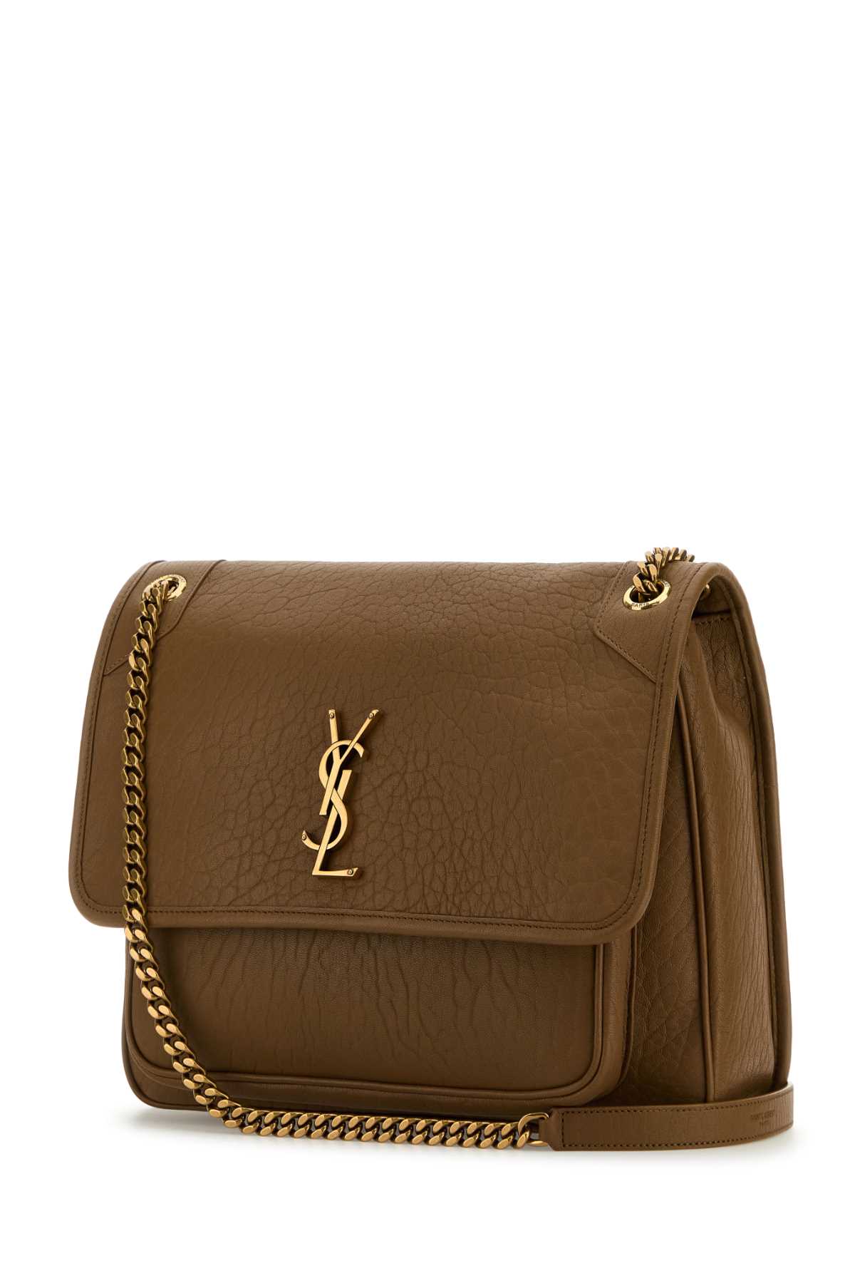 Saint Laurent Camel Leather Large Niki Bag