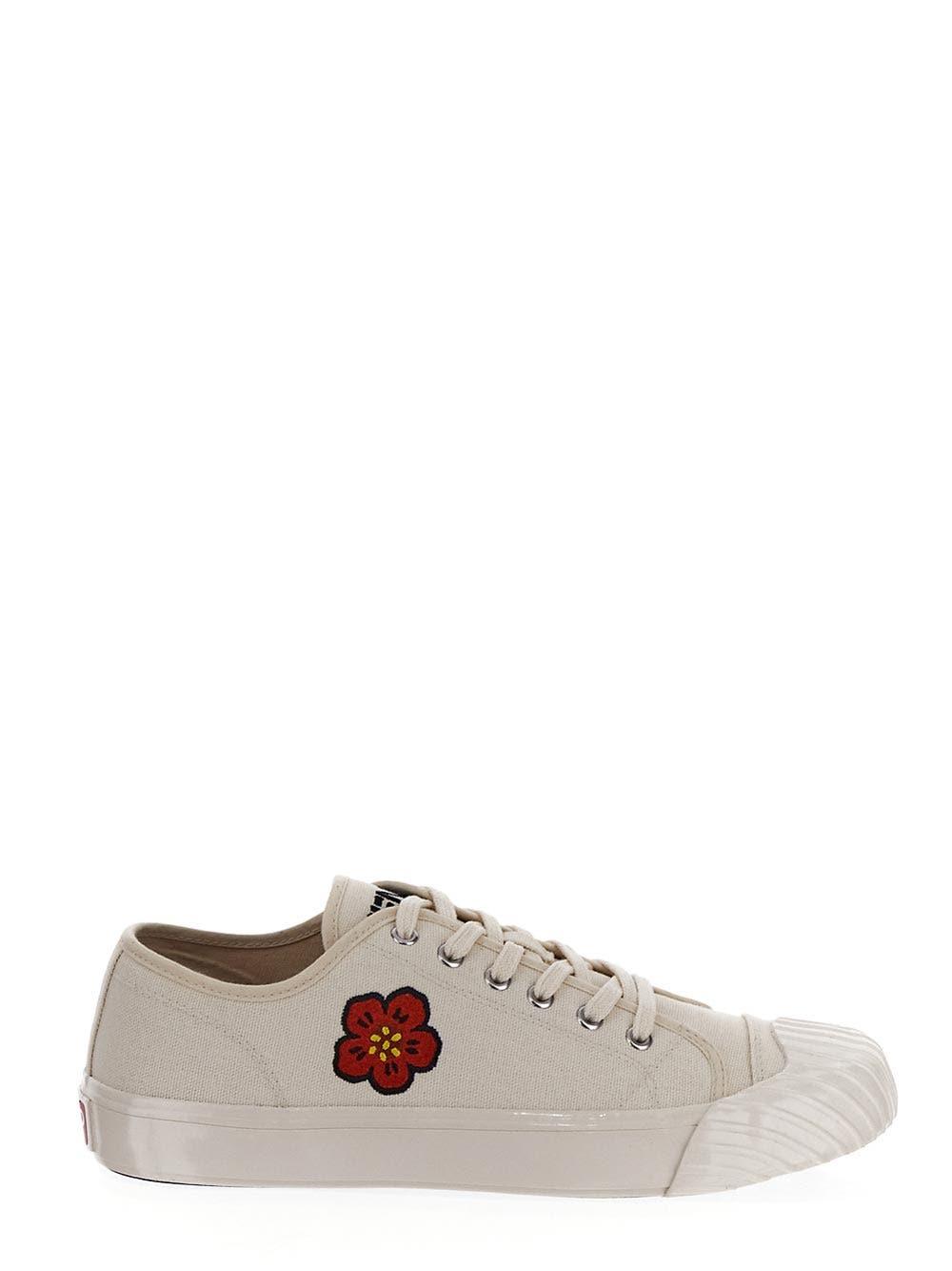 Kenzo Low Top Trainers In Neutral