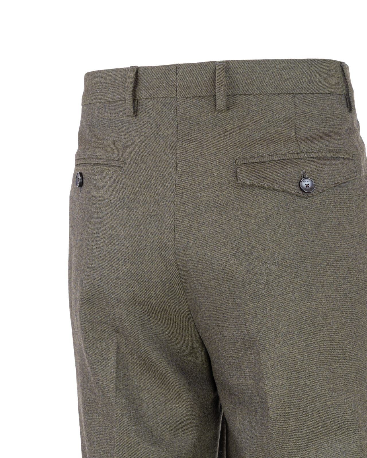 Shop Etro Trousers Green