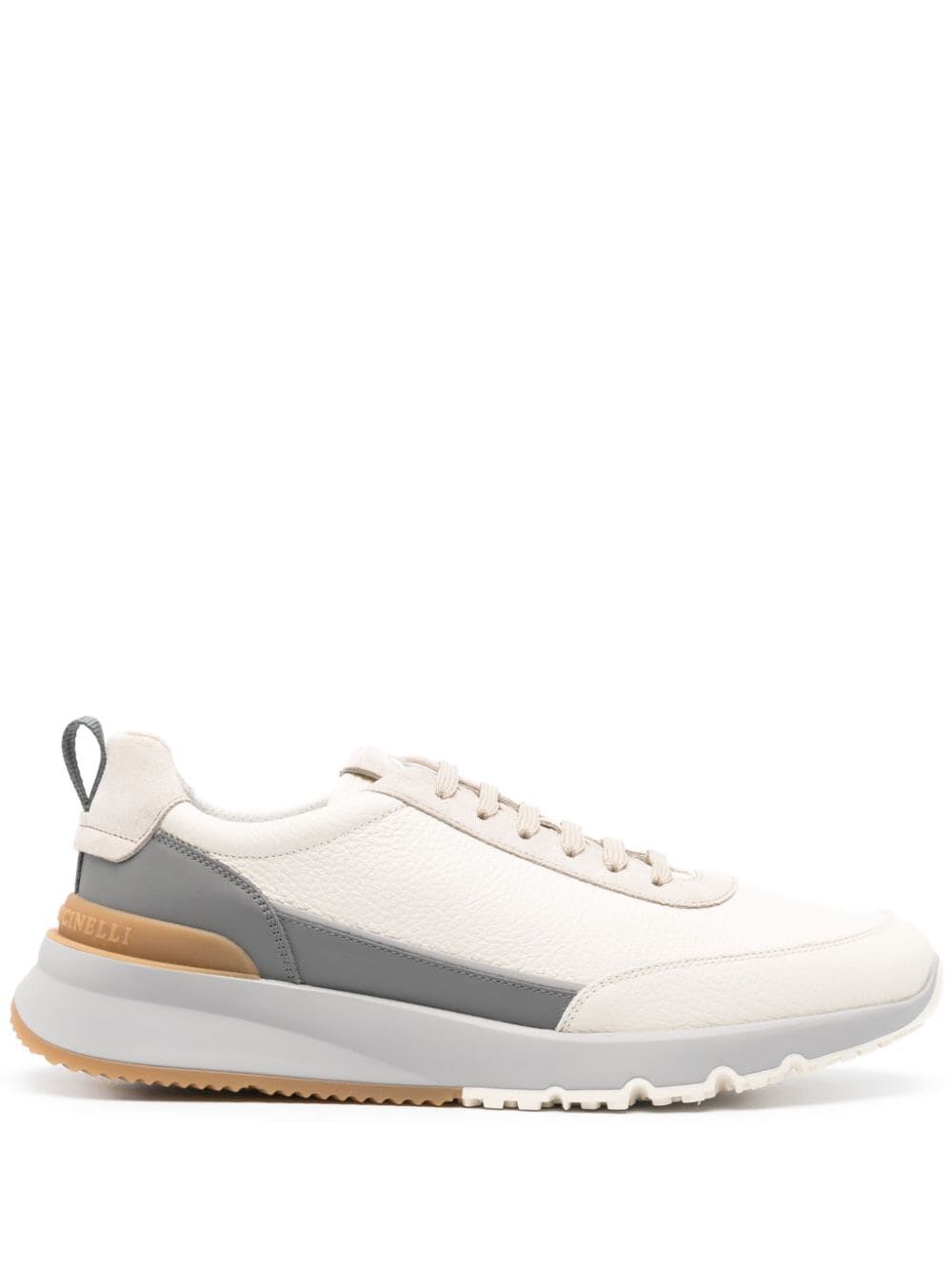 Shop Brunello Cucinelli Classic Sneakers In White