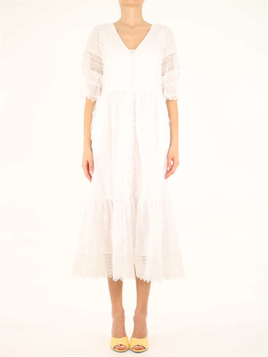Photo of  self-portrait White Embroidered Dress- shop self-portrait Dresses online sales