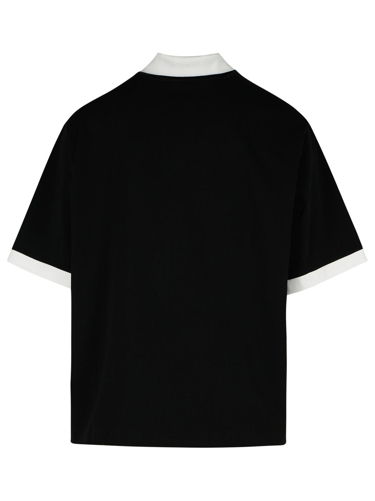 Shop Off-white College Black Cotton Polo Shirt