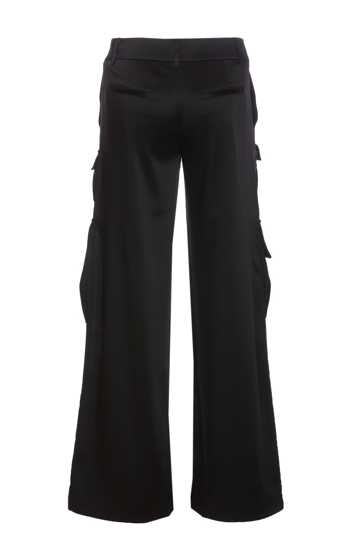 Shop Off-white Satin Toybox Pants In Black