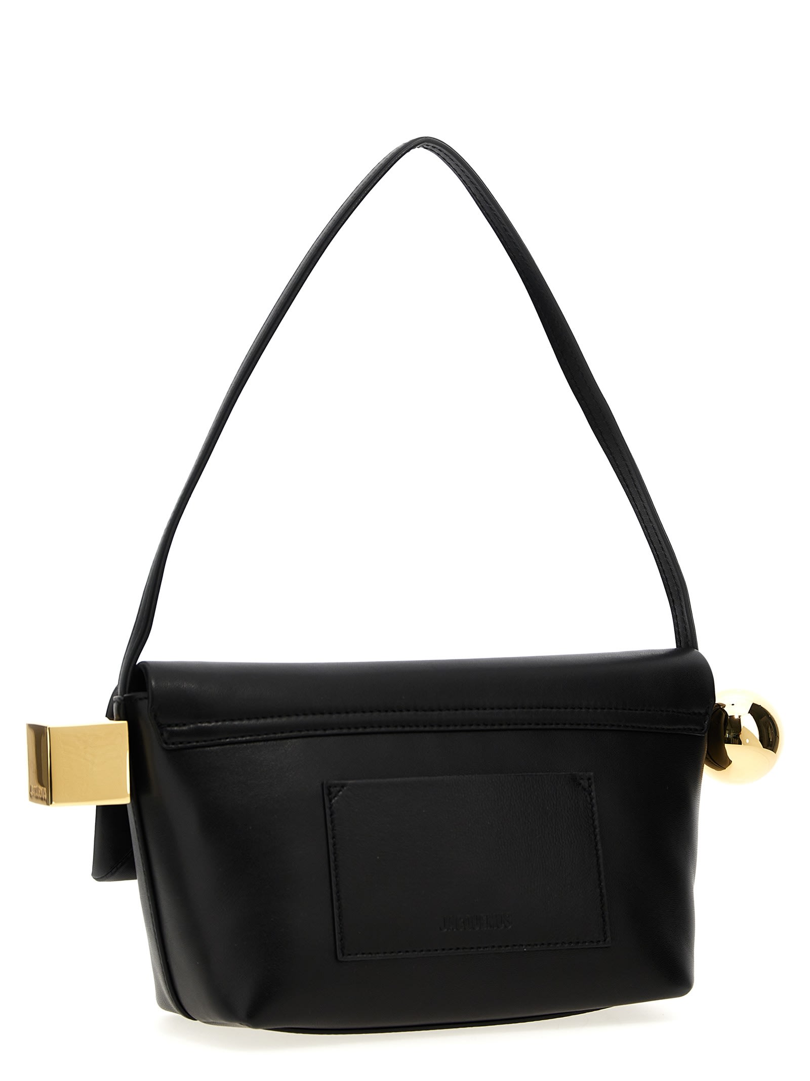 Shop Jacquemus Il Rond Carré Shoulder Bag In Black