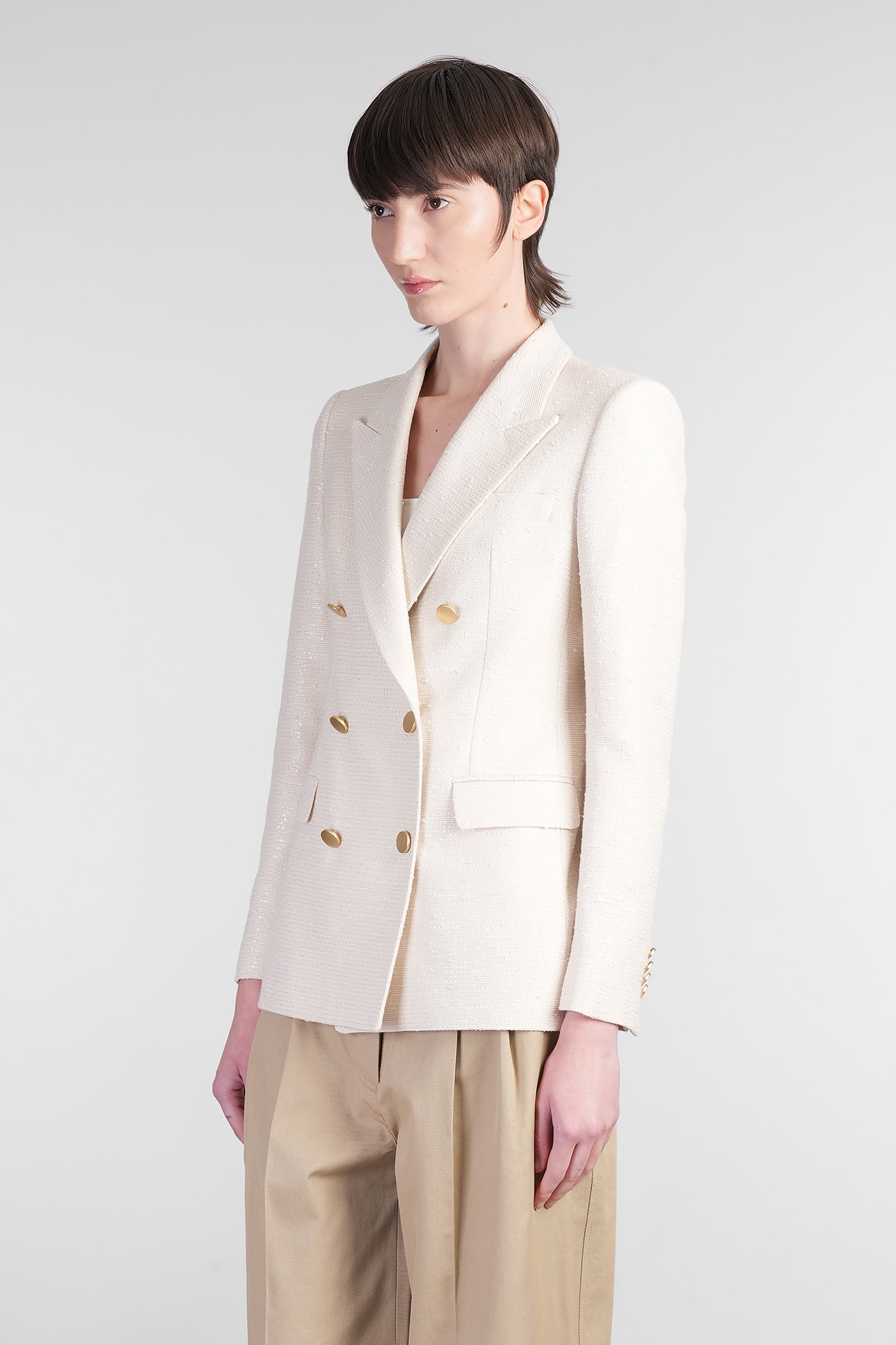 Tagliatore J-parigi10b Blazer In Beige Cotton