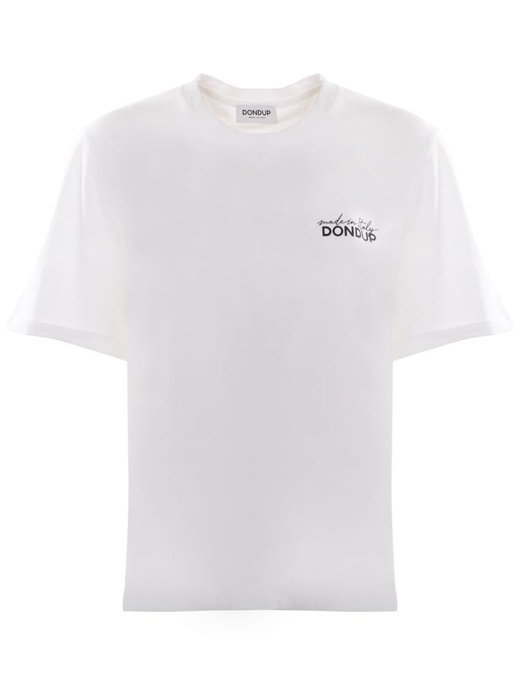 Dondup Cotton T-shirt With Contrasting Logo Print
