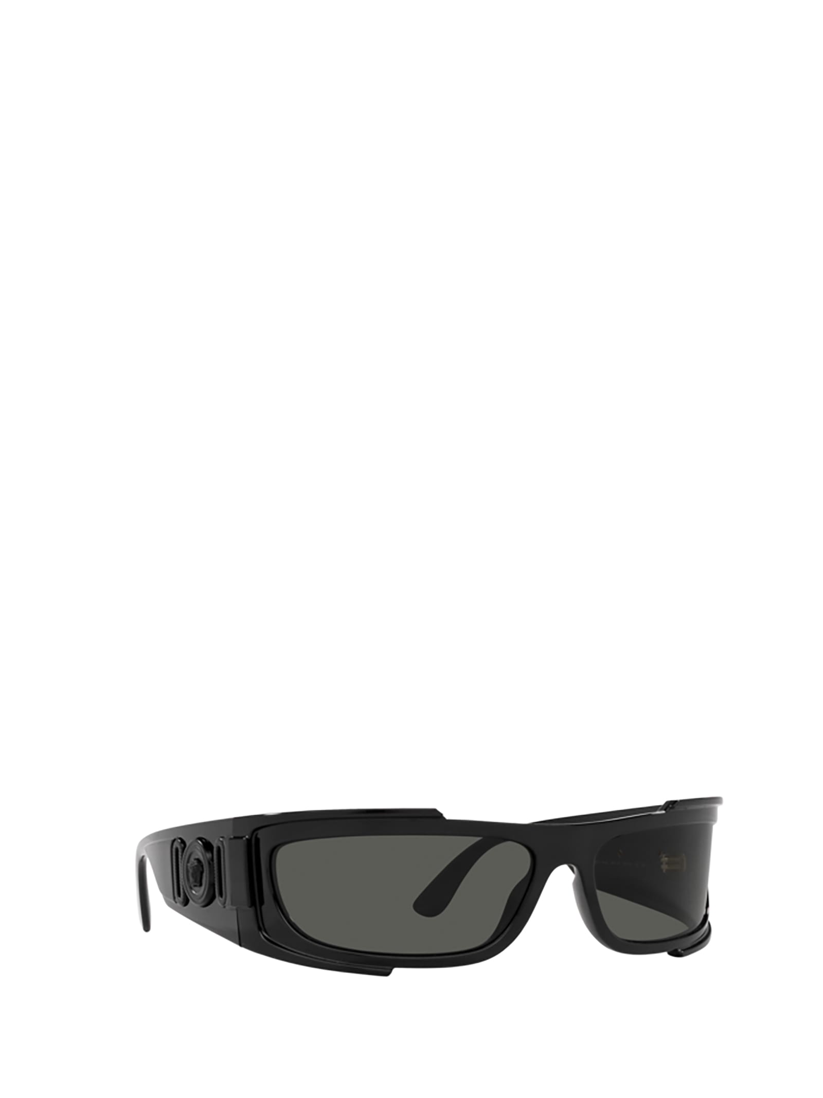 Shop Versace Ve4446 Black Sunglasses