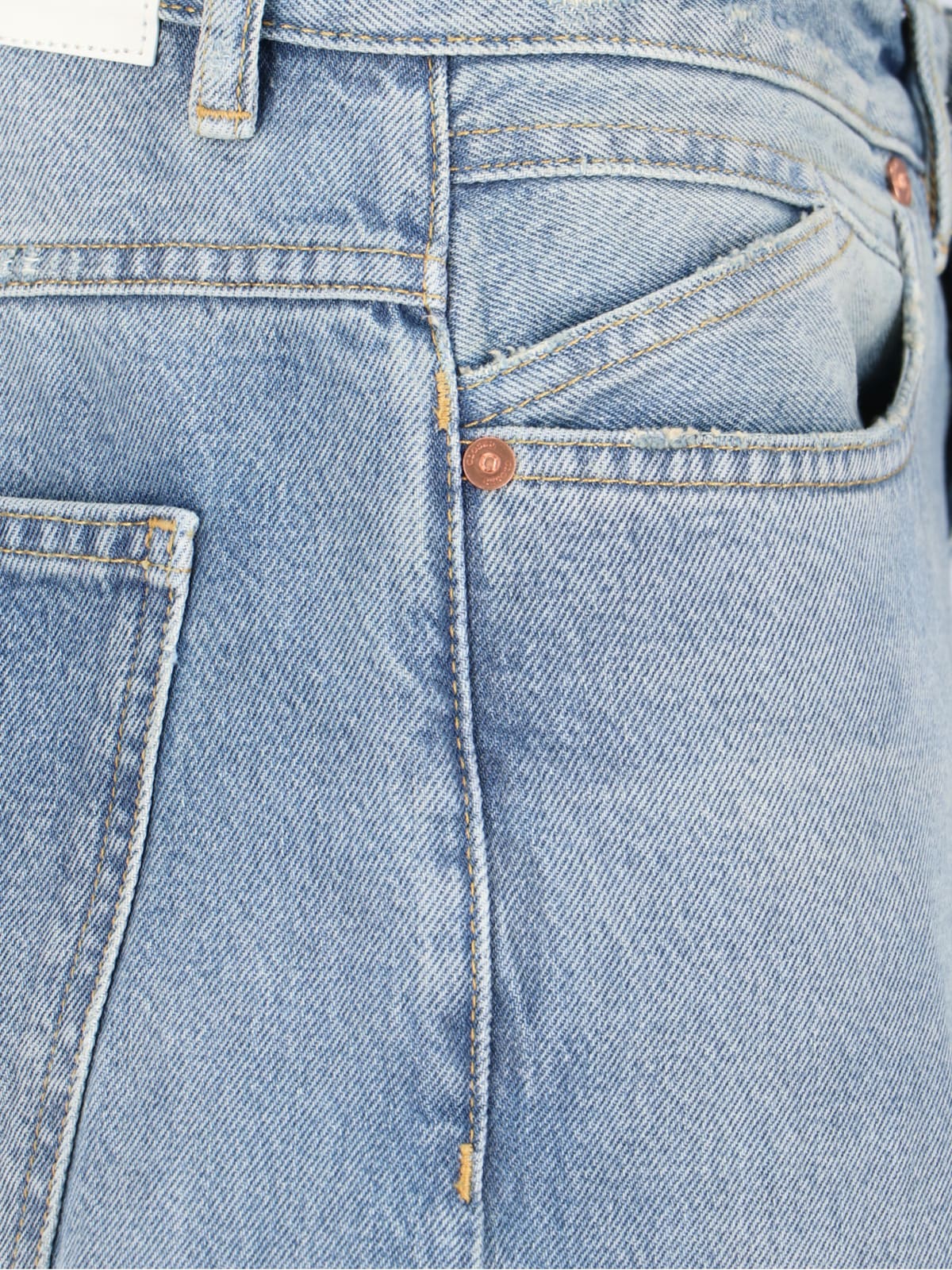 Shop Closed Straight Cooper True Jeans In Light Blue