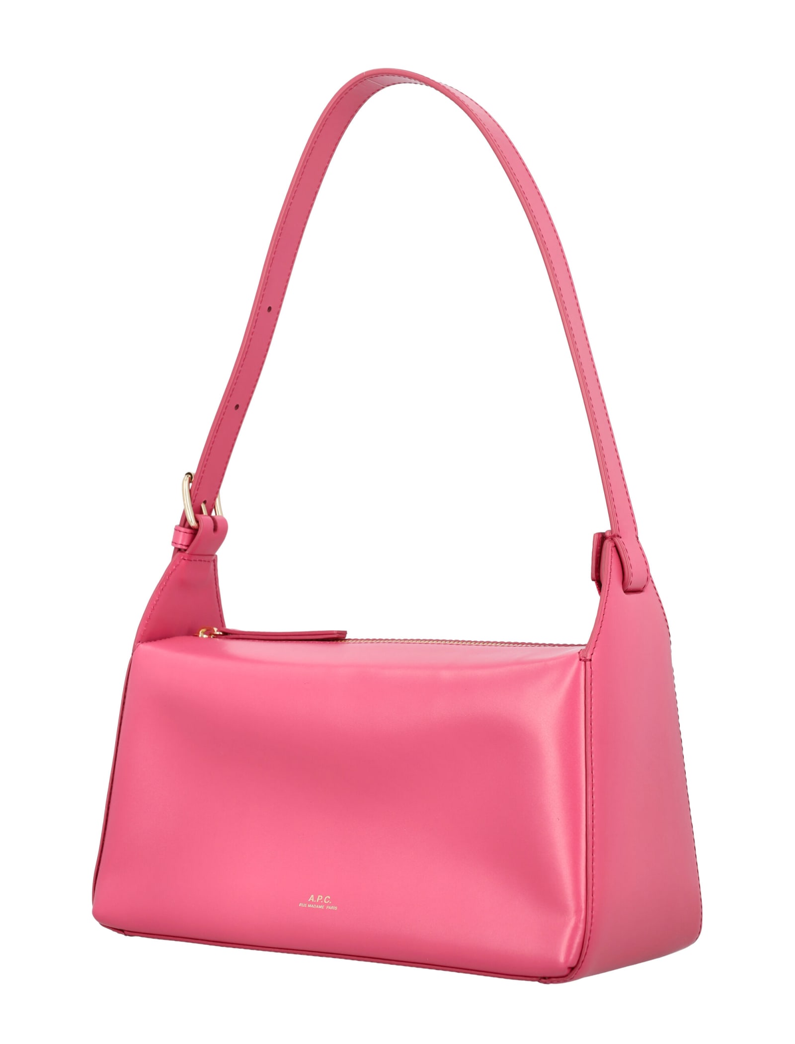 Shop Apc Sac Virginie Baguette In Fucsia Rose