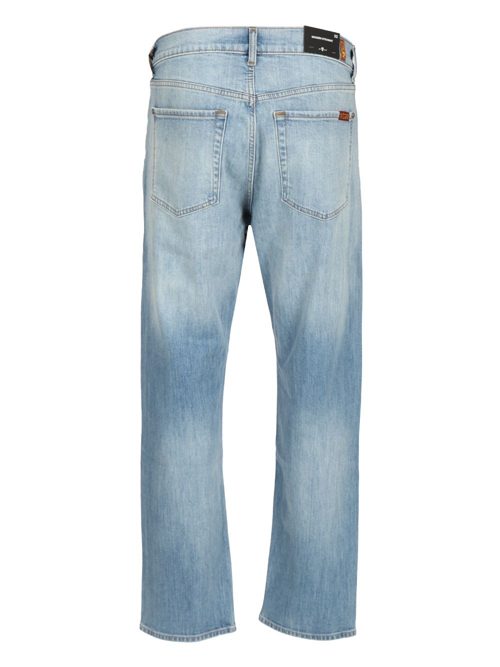 Shop 7 For All Mankind Modern Straight Crossover Jean In Light Blue