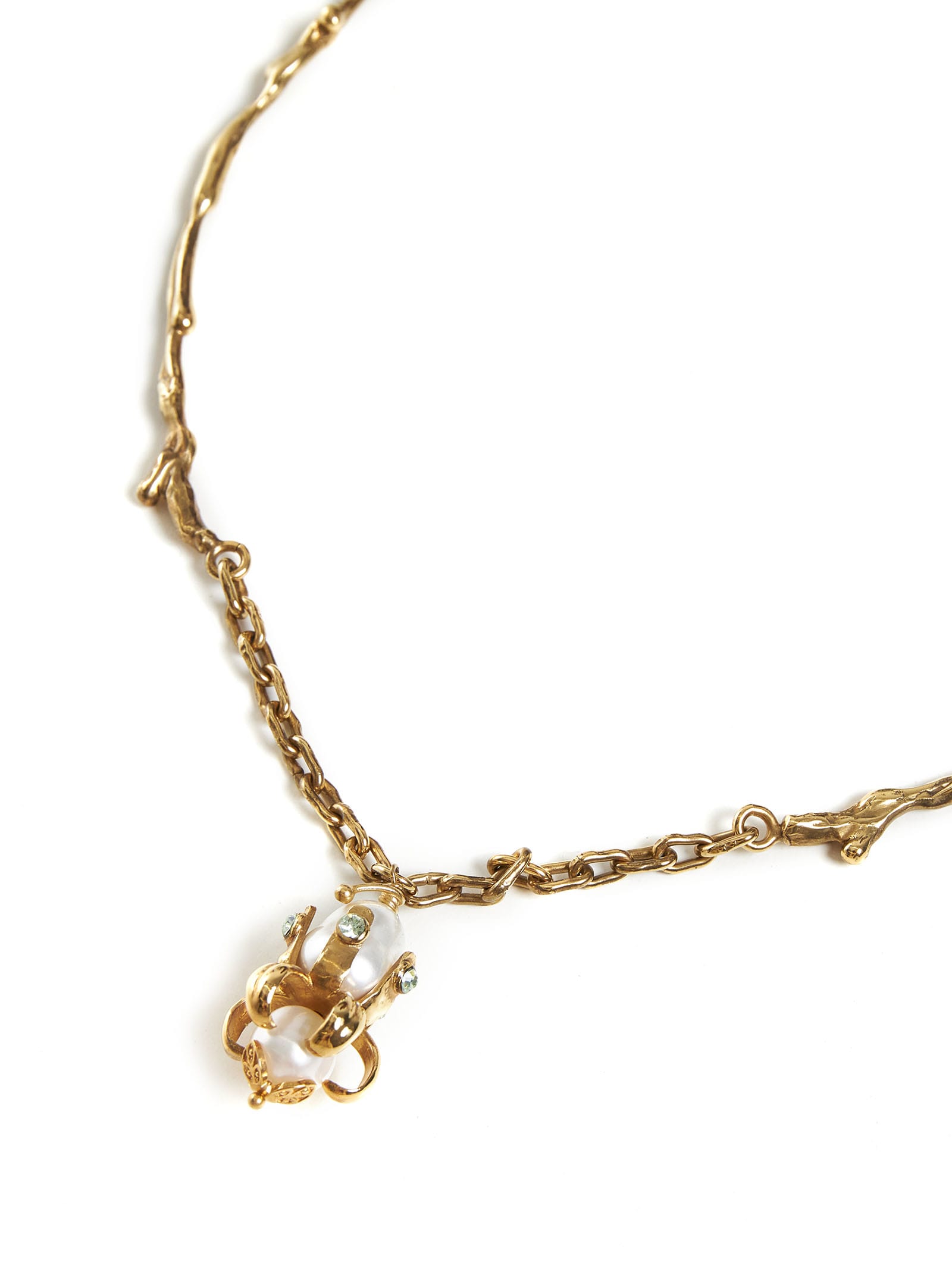 Shop Marni Necklace In Pearl