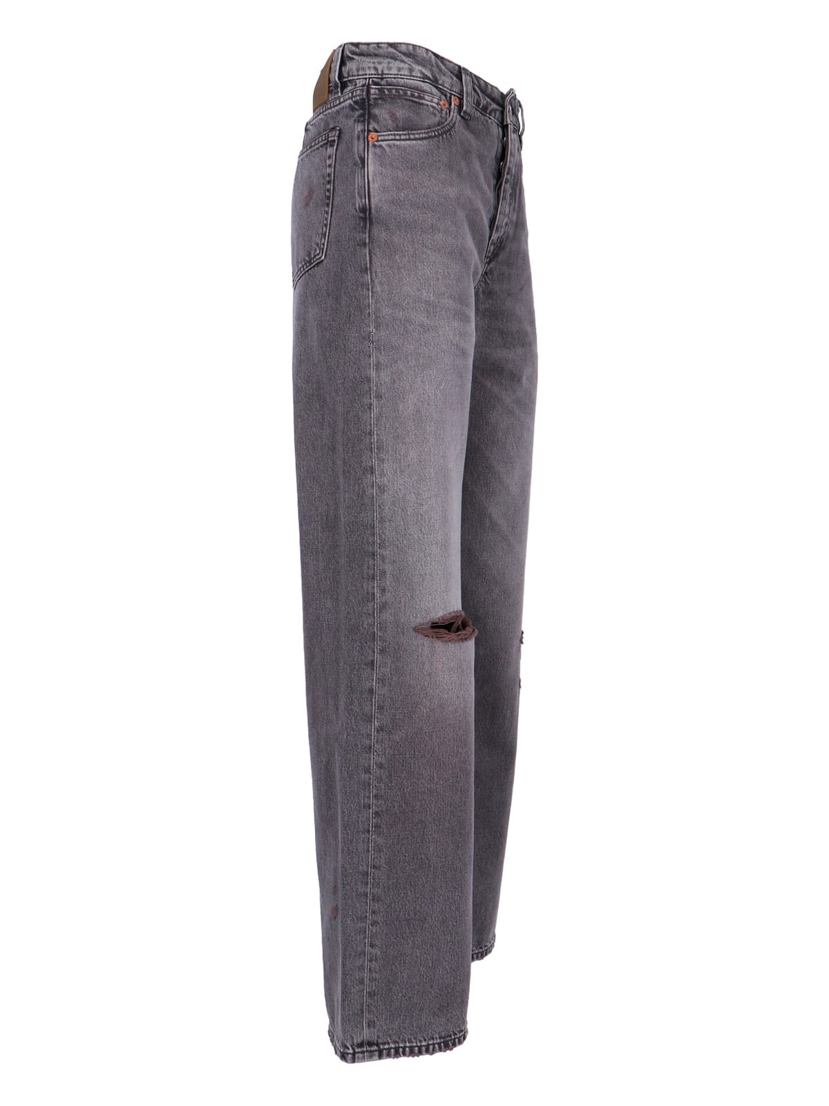 Our Legacy Wide Leg Trousers Five-pocket Style In Gray