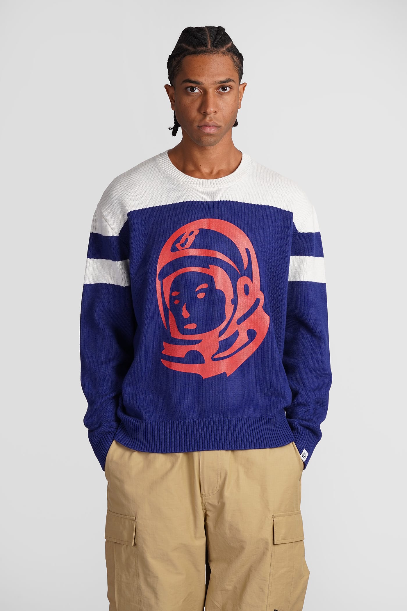 Shop Billionaire Boys Club Knitwear In Blue Cotton