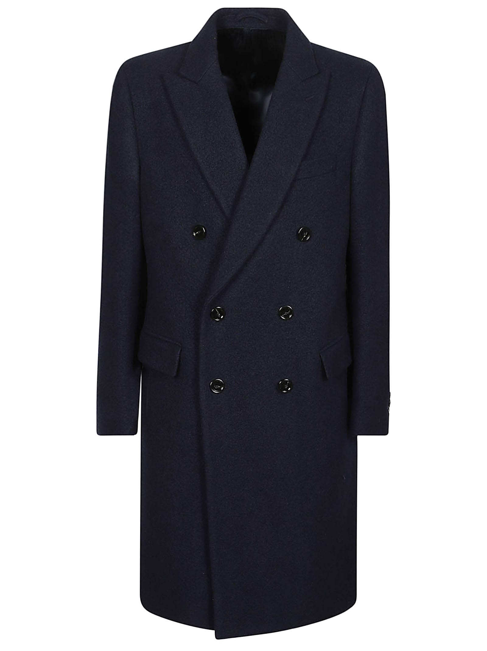 Shop Lardini Coat In Ne Blu