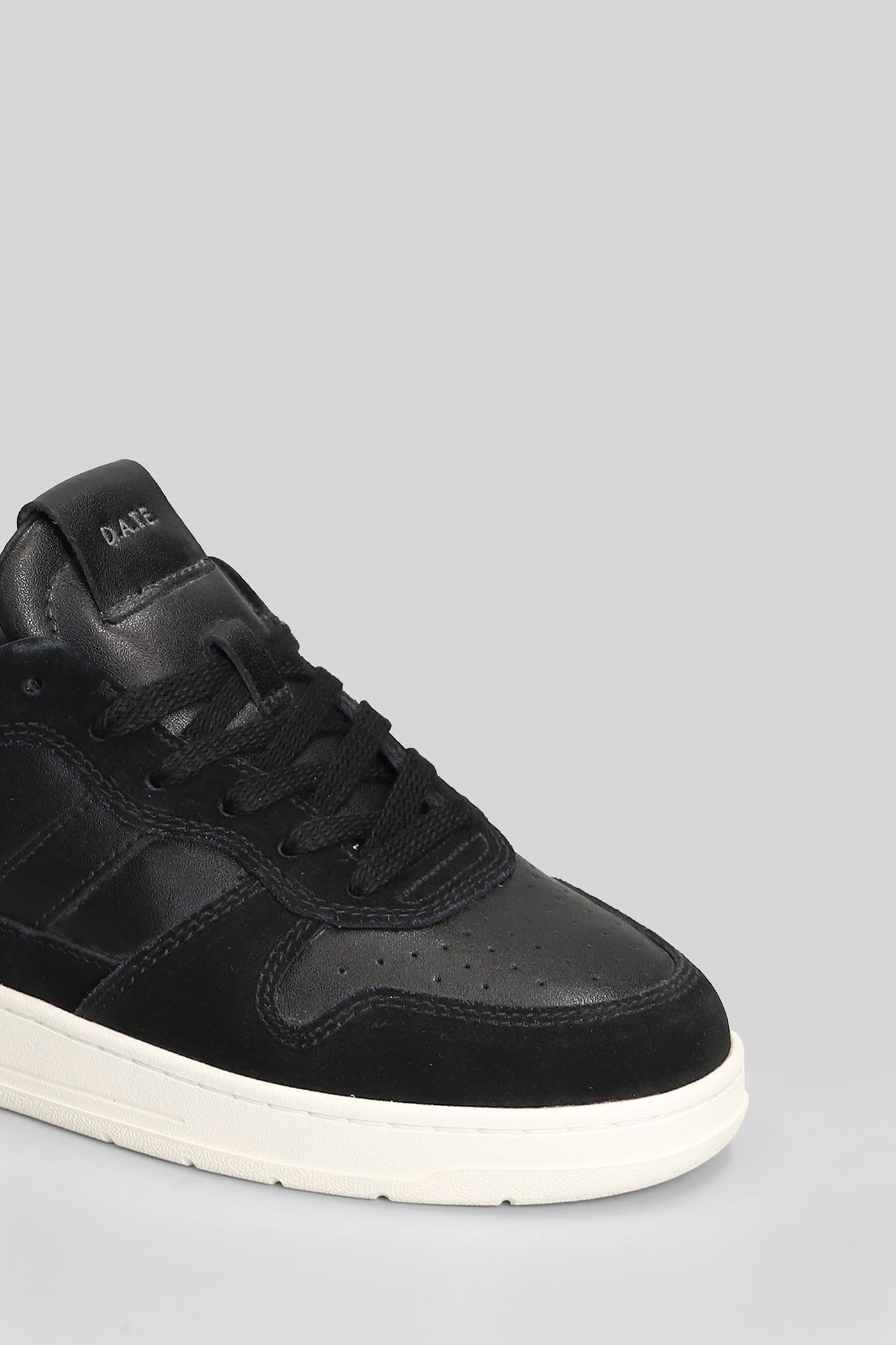 Date Court 2.0 Basic Sneakers In Black Suede And Leather In Animal Print