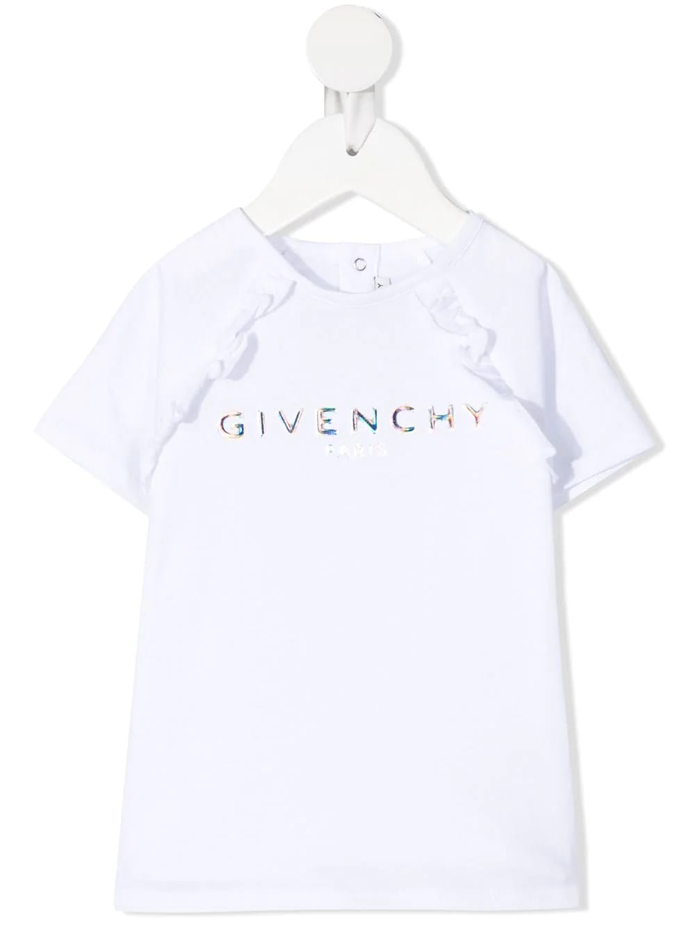 GIVENCHY LOGO EMBROIDERED T-SHIRT,H05168 10B