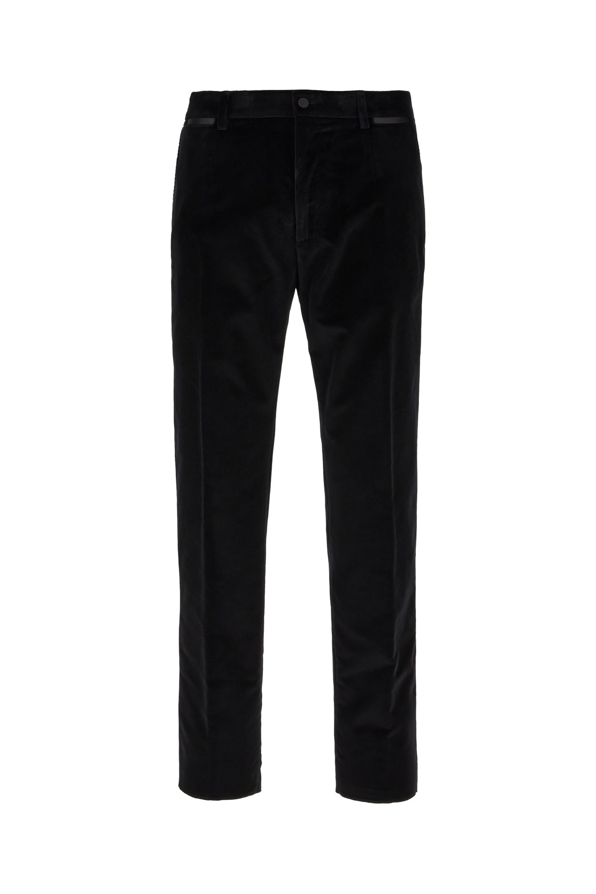 Dolce & Gabbana Black Cotton Blend Joggers In Nero