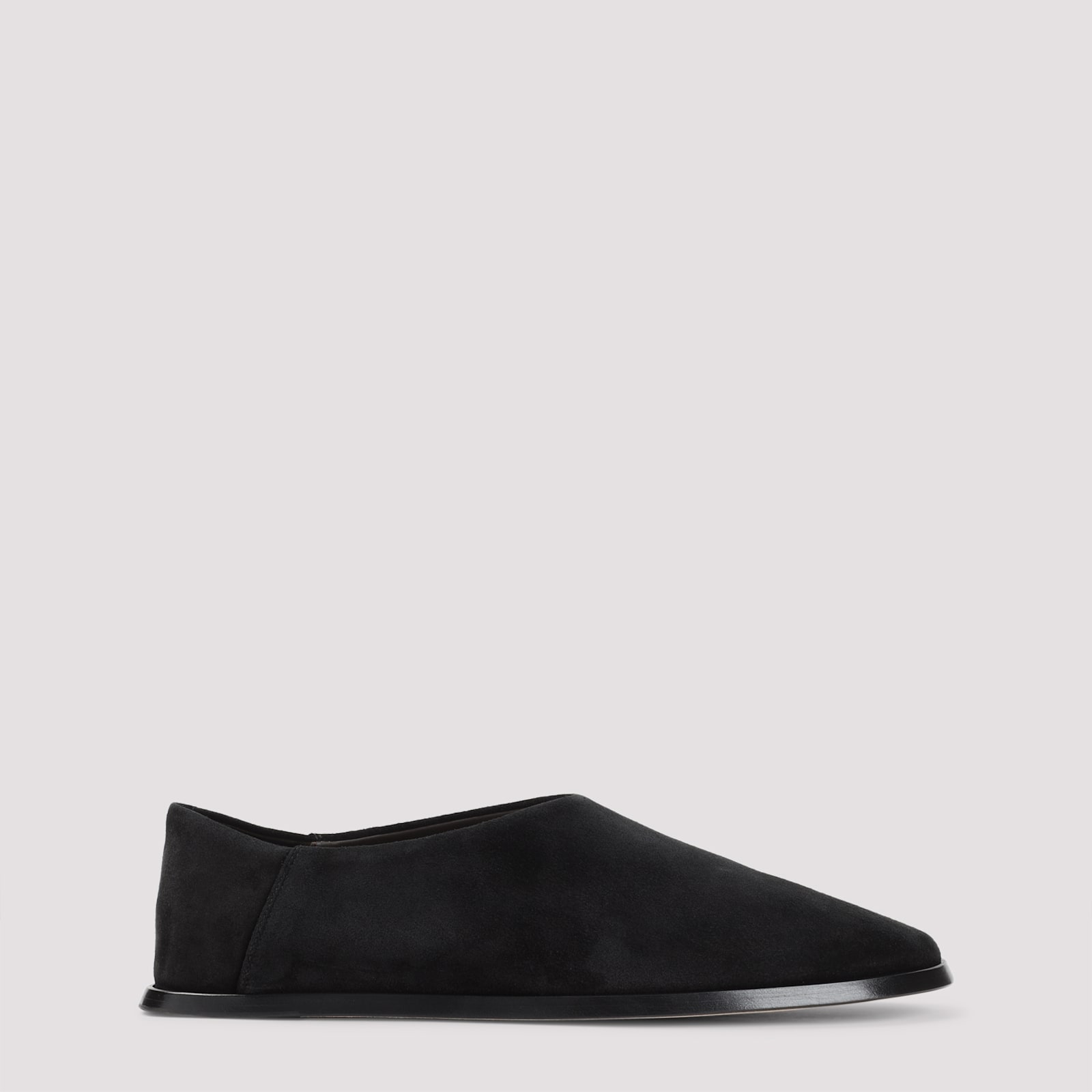 Fear Of God Suede Slip On Flat Sole Loafers In Brown