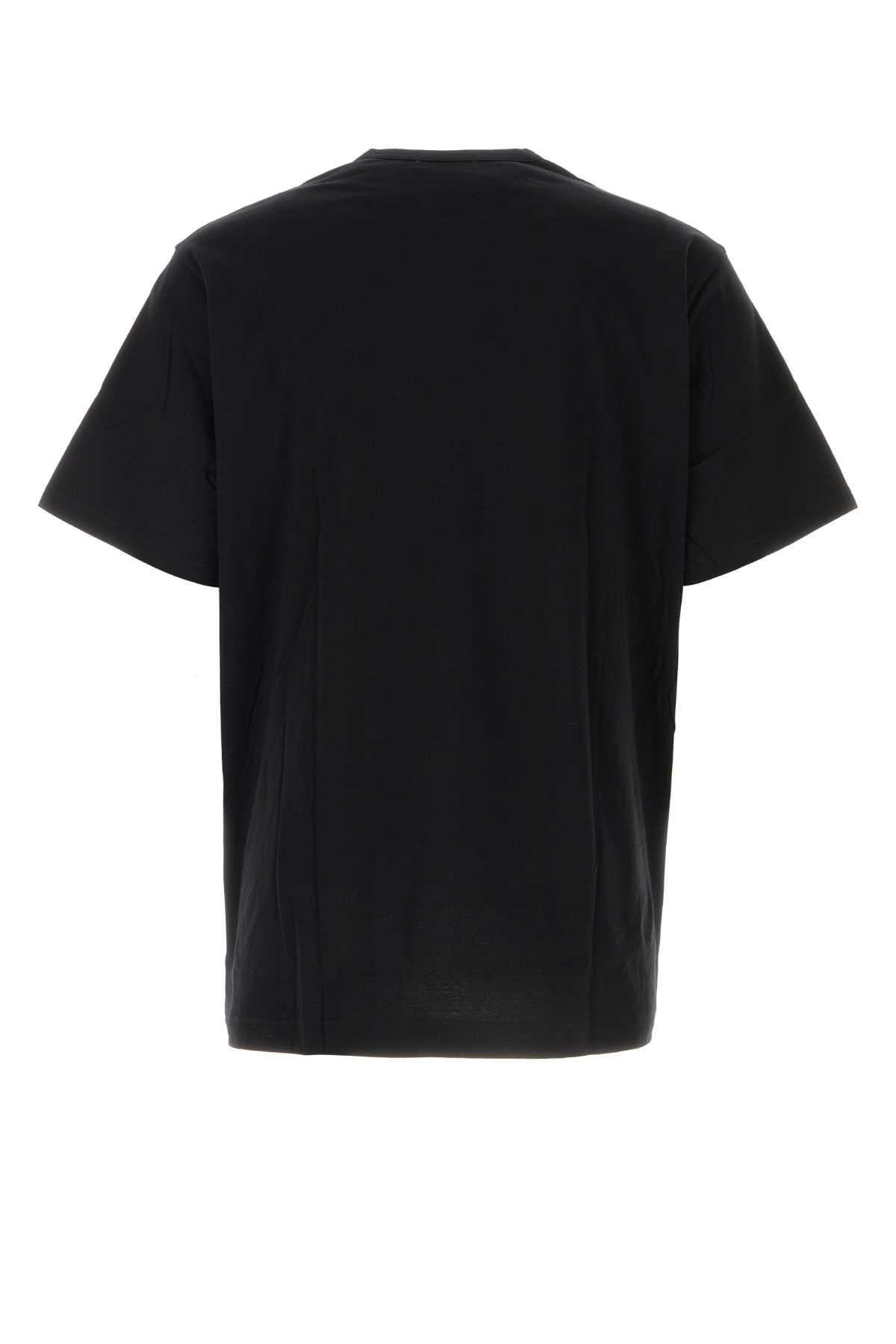 Shop Yohji Yamamoto Black Cotton T-shirt