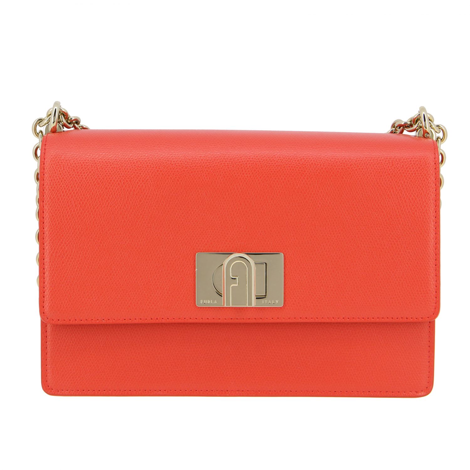 FURLA 1927 SHOULDER BAG IN TEXTURED LEATHER,11238400