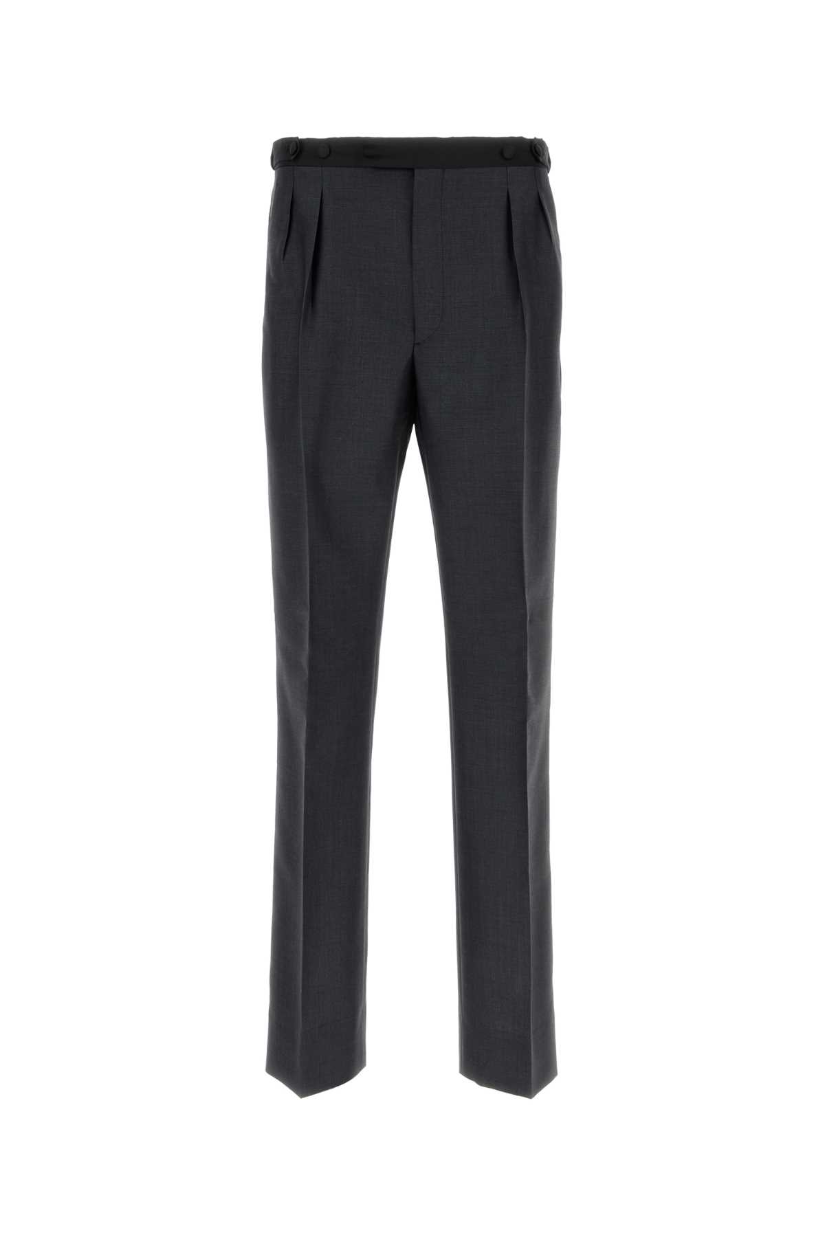 Prada Charcoal Mohair Blend Pant - Prada - Modalova