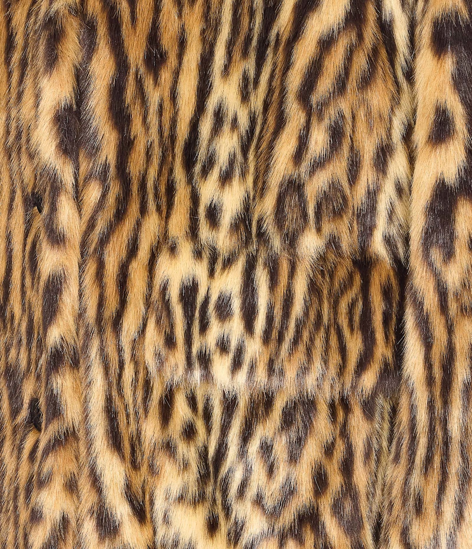 Stand Studio Marceline Leopard Print Faux Fur Coat In Brown