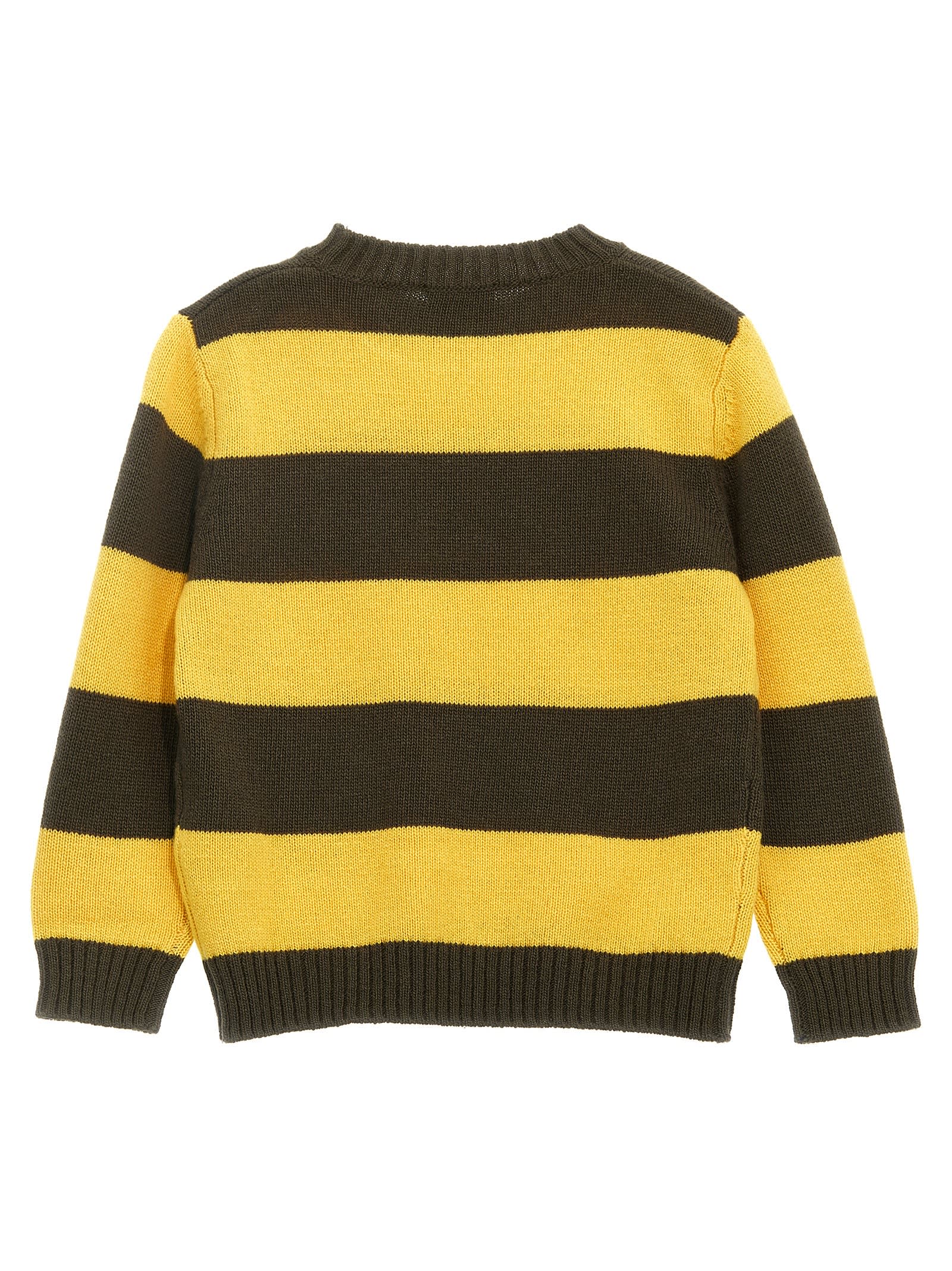Shop Il Gufo Striped Sweater In Multicolor