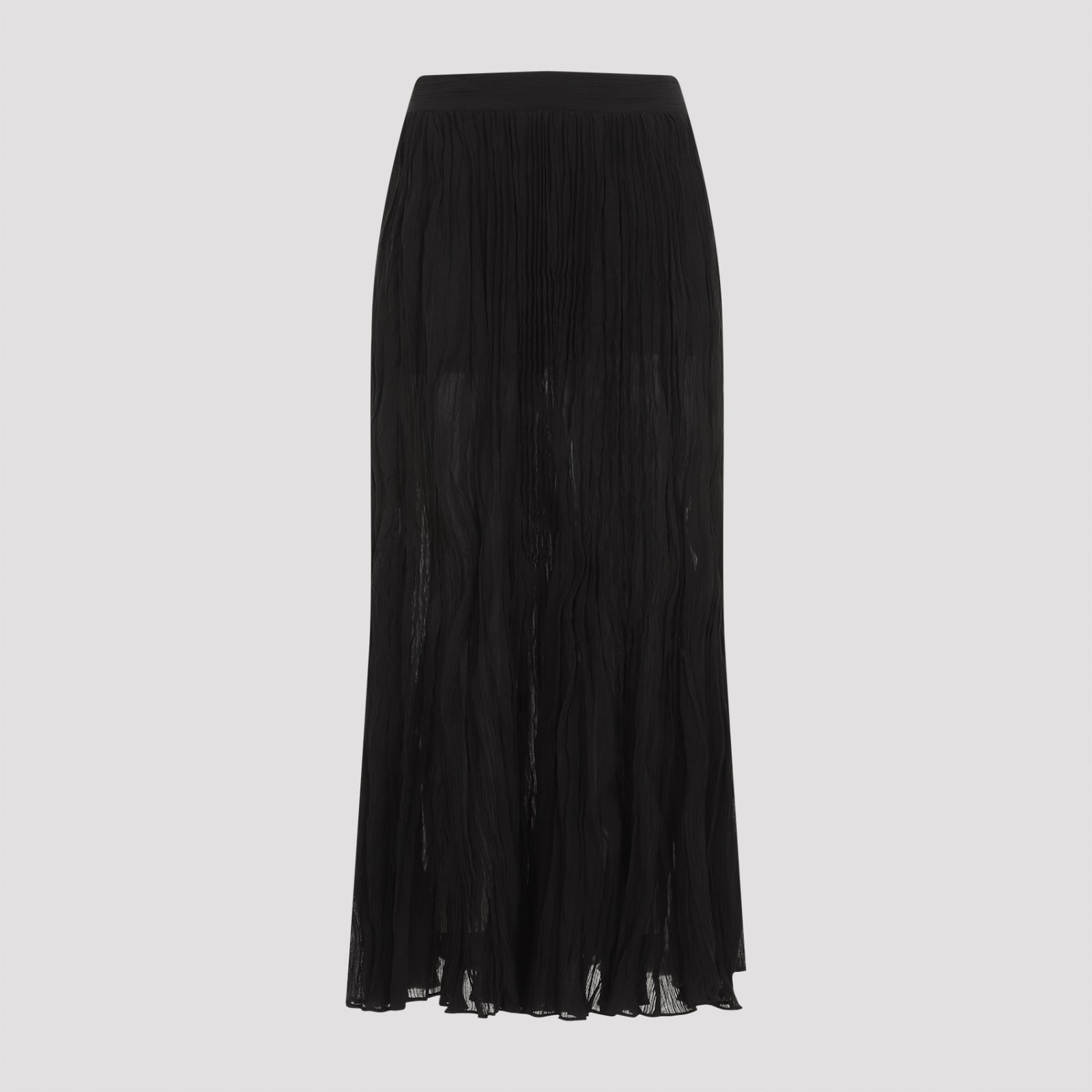 Totême Crinkled Plisse Midi Skirt