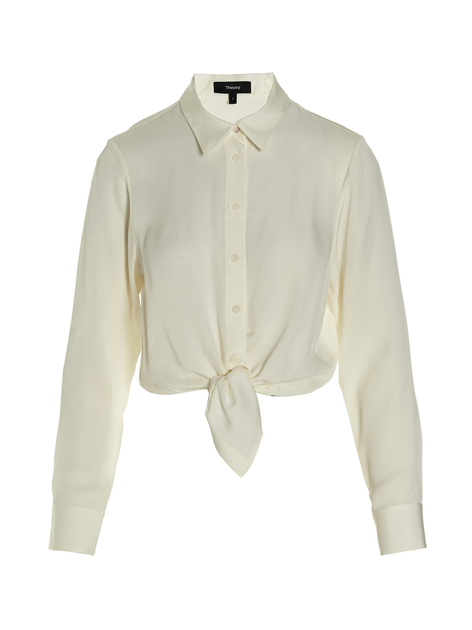 Theory 'bd Tie Waist' Shirt In White | ModeSens