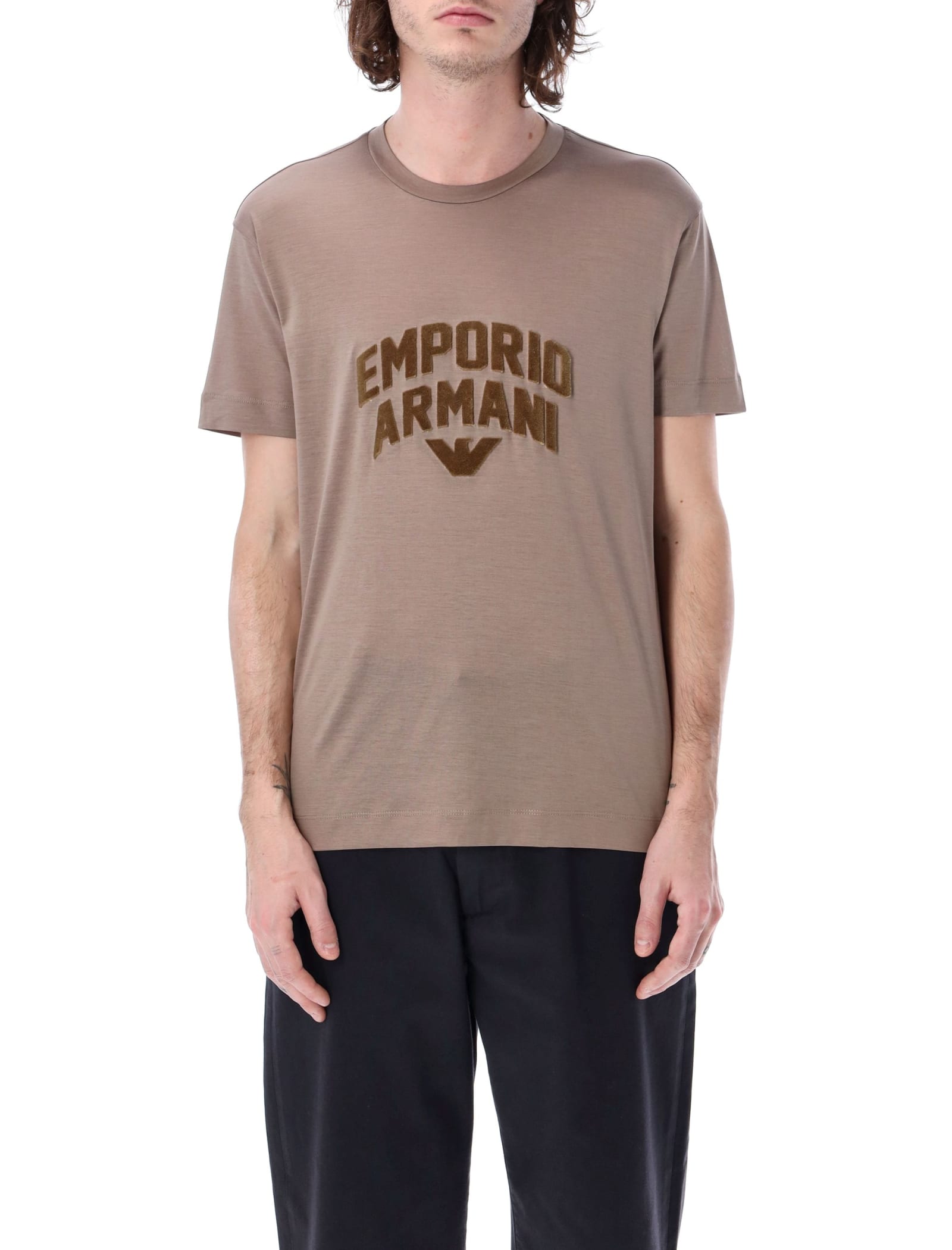 Emporio Armani Embossed 3d Logo T-shirt