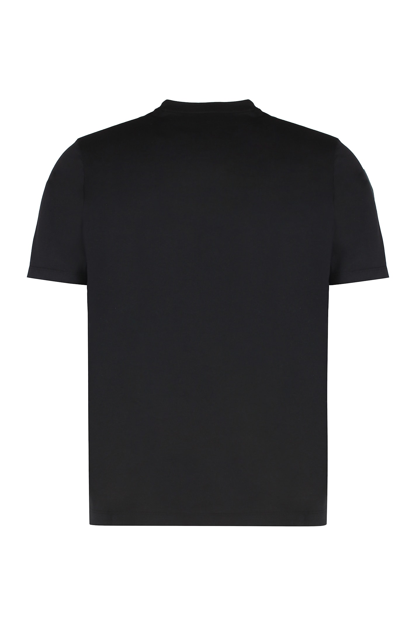 Paul&amp;shark T-shirt In Cotton Jersey With Logo Print In Black