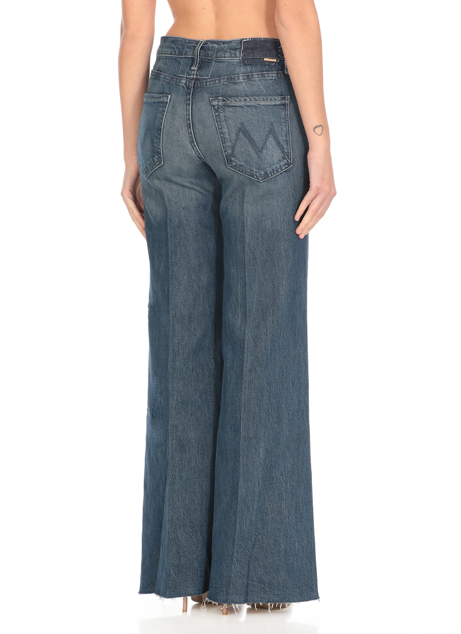Mother The Twister Sneak Jeans In Blue
